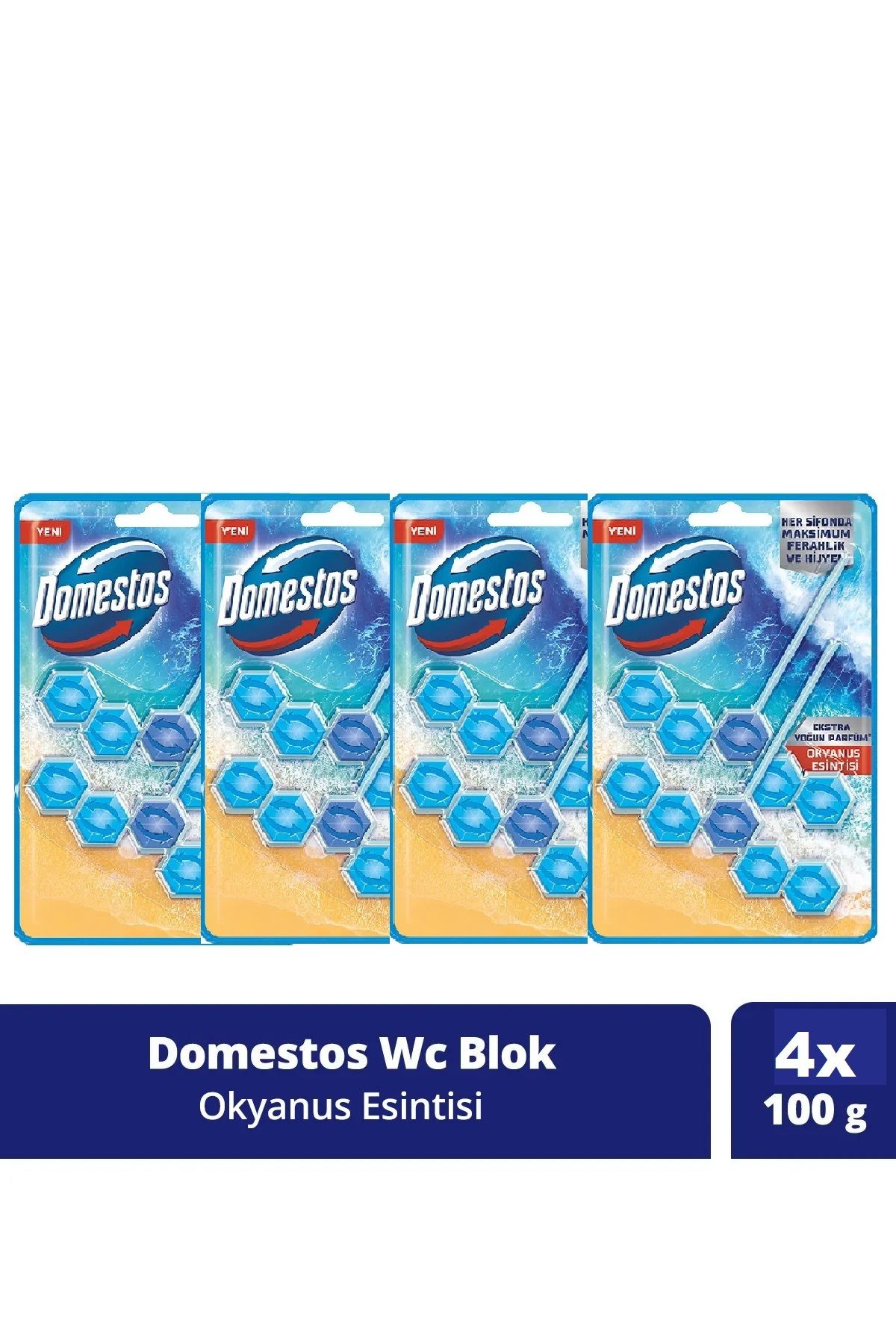 Domestos Tuvalet Bloğu Okyanus Esintisi 100 G X4