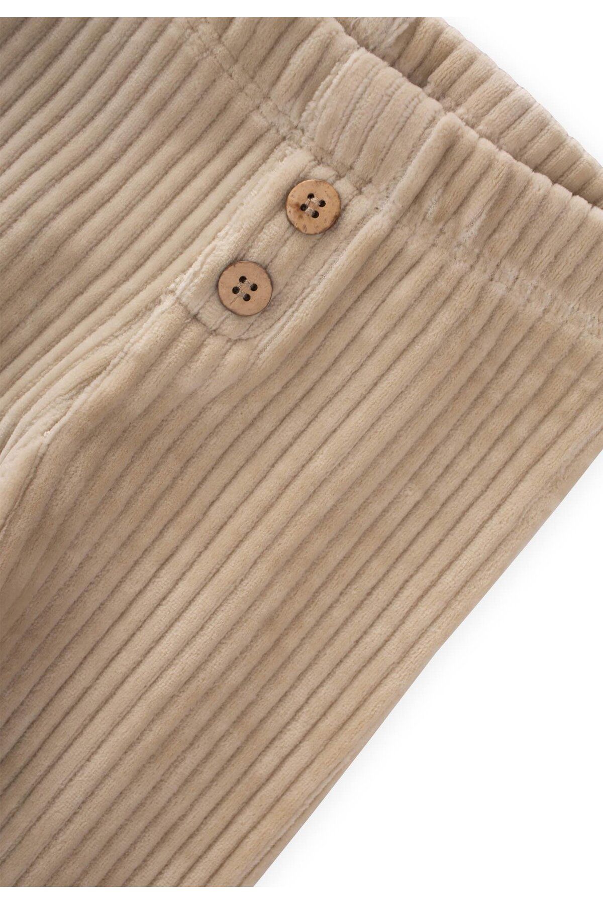 Cigit-Beige Corduroy Leggings - Ages 1-8 3