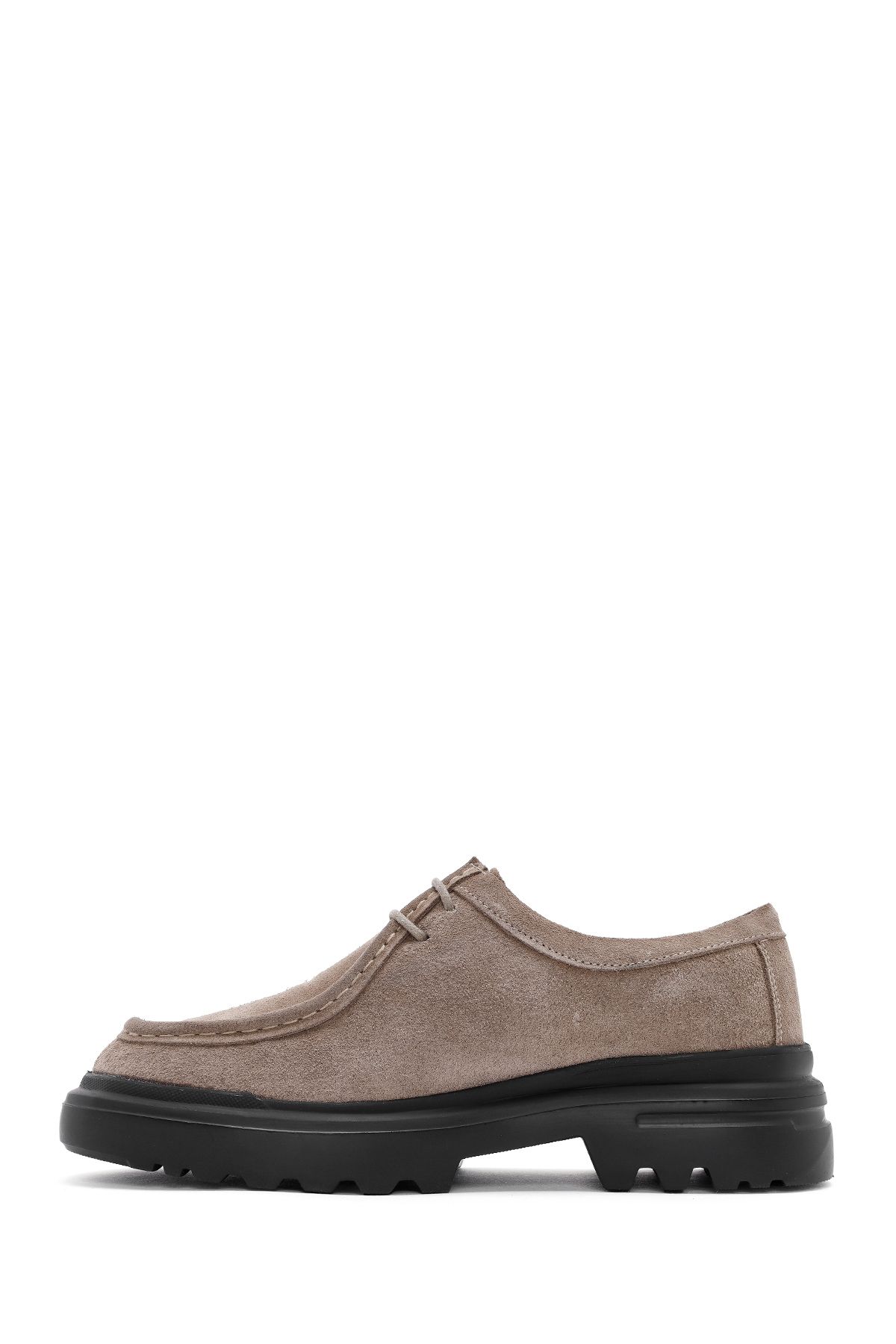 کفش راحتی چرمی مردانه Mink Lace-Up Nubuck 24WFD6813V3 Derimod