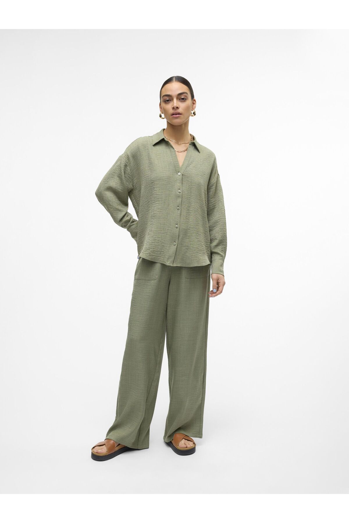 Vero Moda-Hortum Mit Weitem Beinschnitt Vmmelaney Hohe Taille Hortum 4