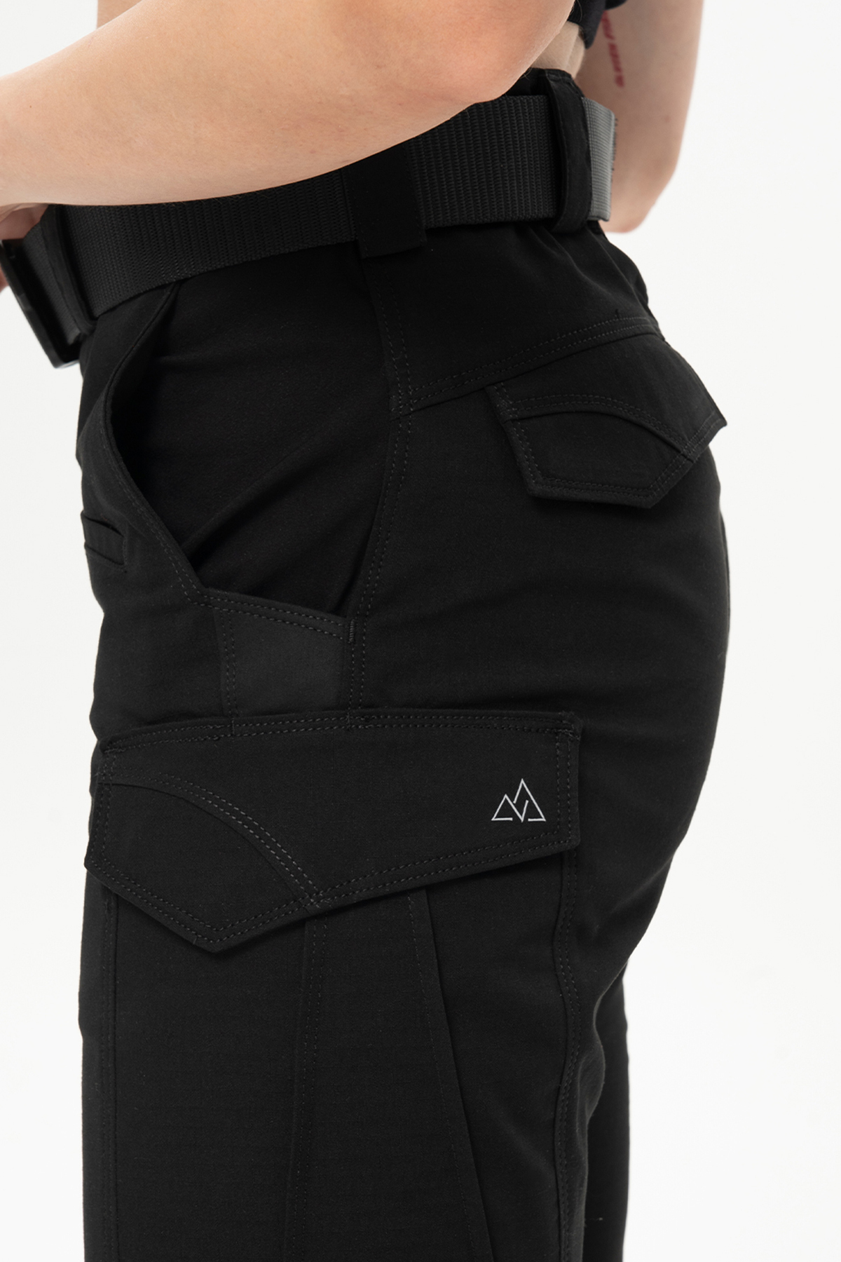 SOUTH COL  Order Kadın Yüksek Bel Taktik Pantolon Ripstop Yüksek Dayanıklı Kumaş Çok Cepli Detaylı Kemersiz - Görsel 6