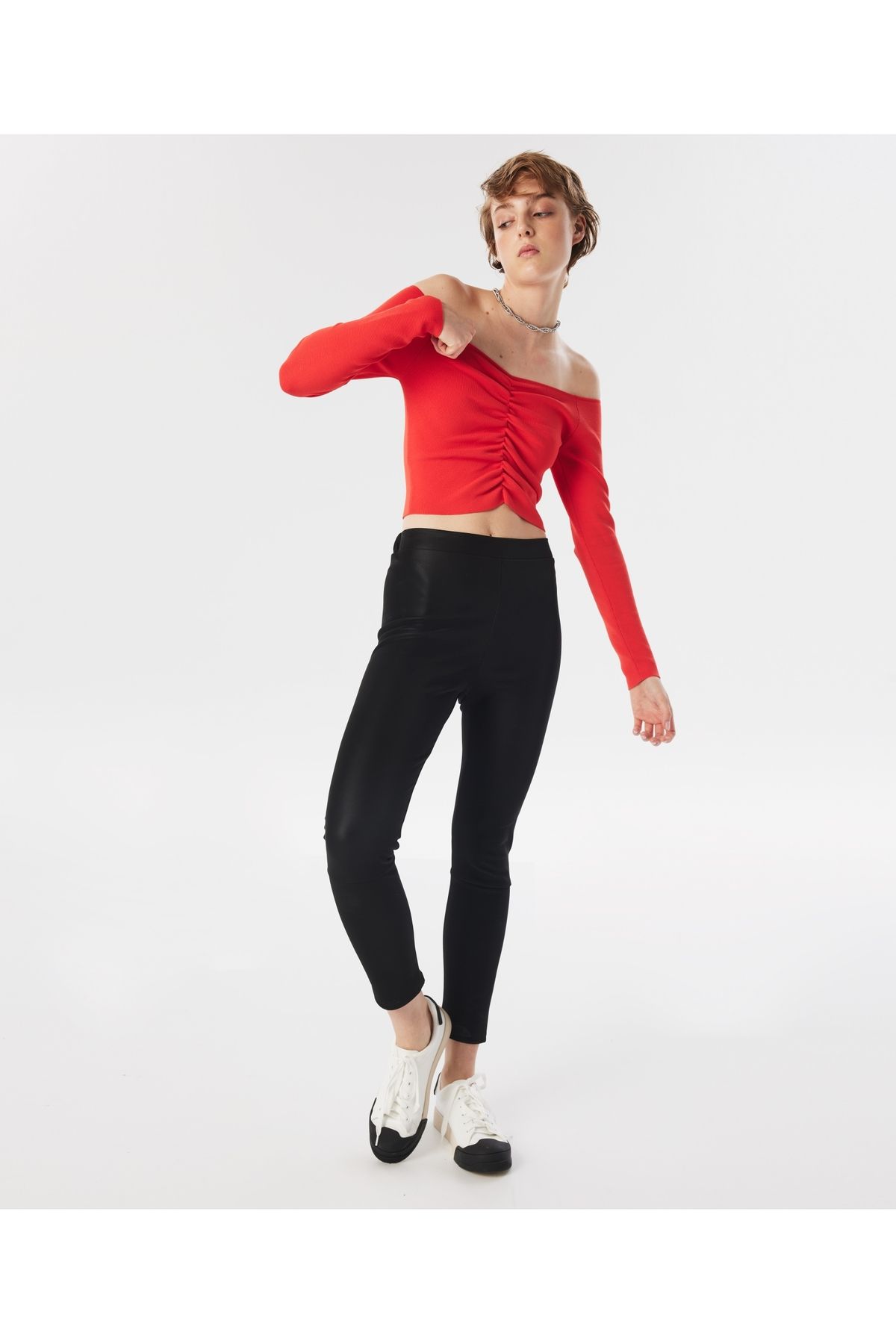 Twist Leather Look Comfortable Leggings for Women price in Dubai UAE Compare Prices