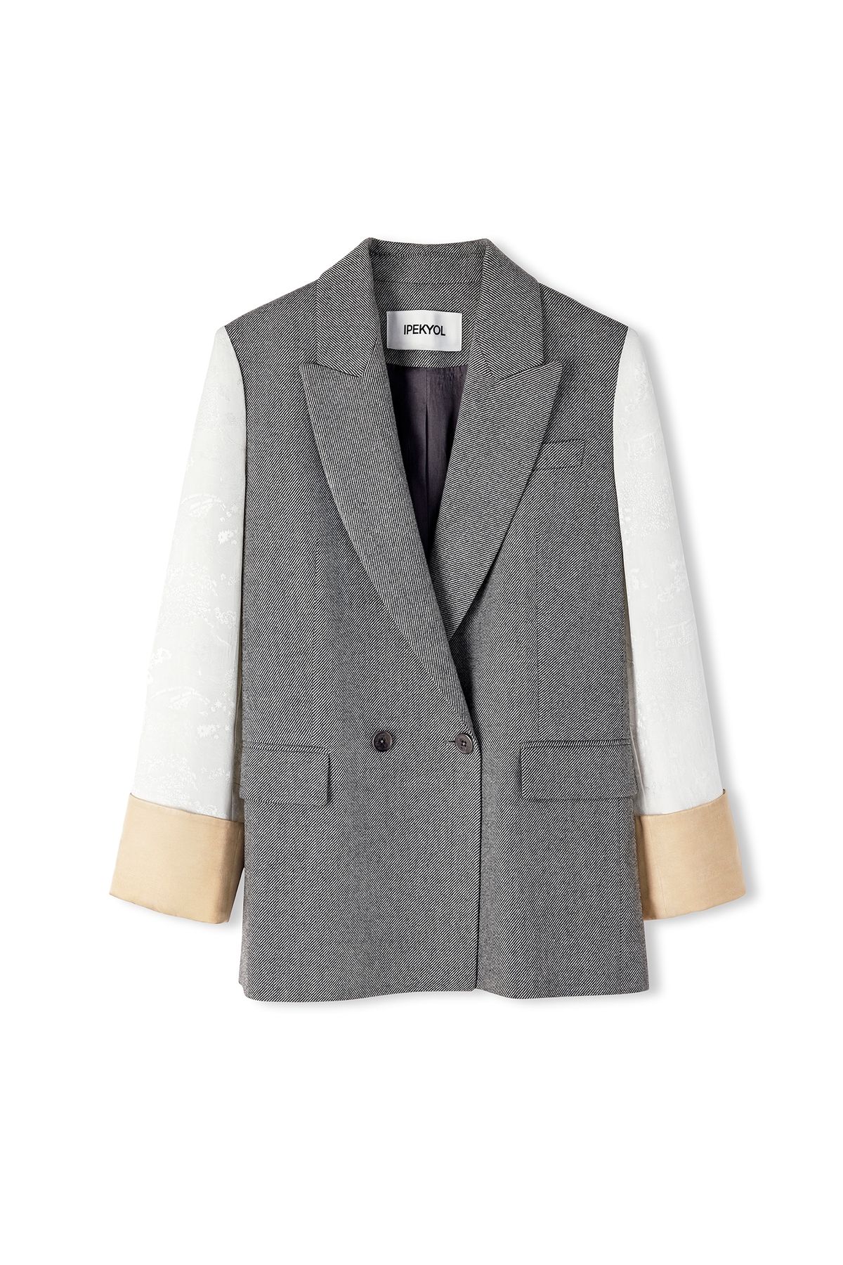 İpekyol-Jacquard mix blazer 3