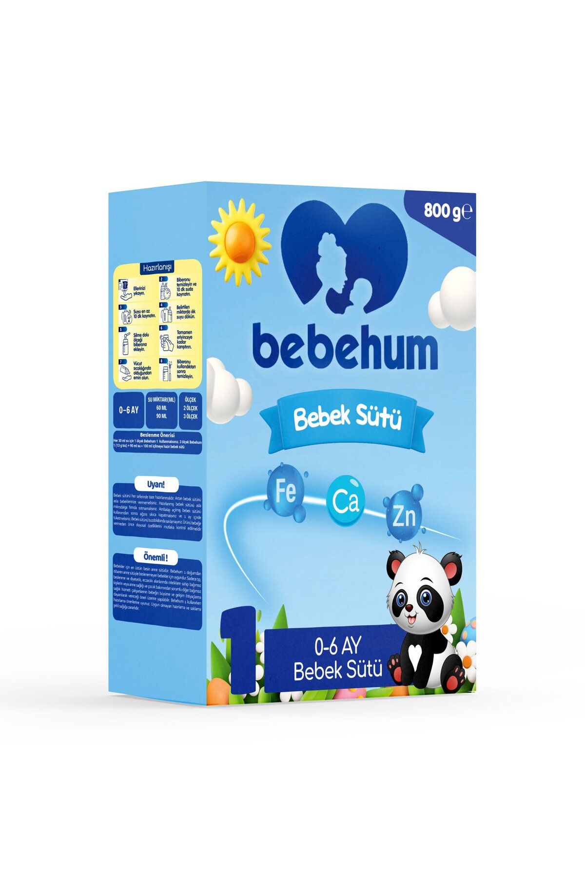 bebehum 1 Bebek Sütü 800 gr 0-6 Ay