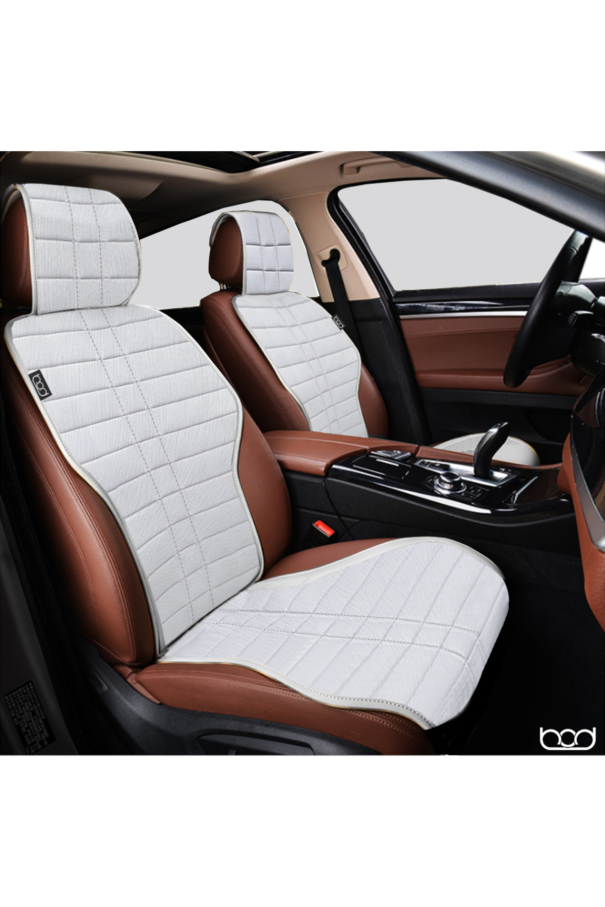 Bod Tay Tüyü Cepli Oto Koltuk Minder Seti Koltuk Koruma Kılıfı Spor Serisi (ÖN -ARKA TAM SET) Gri fotoğrafı 2 (önizleme)