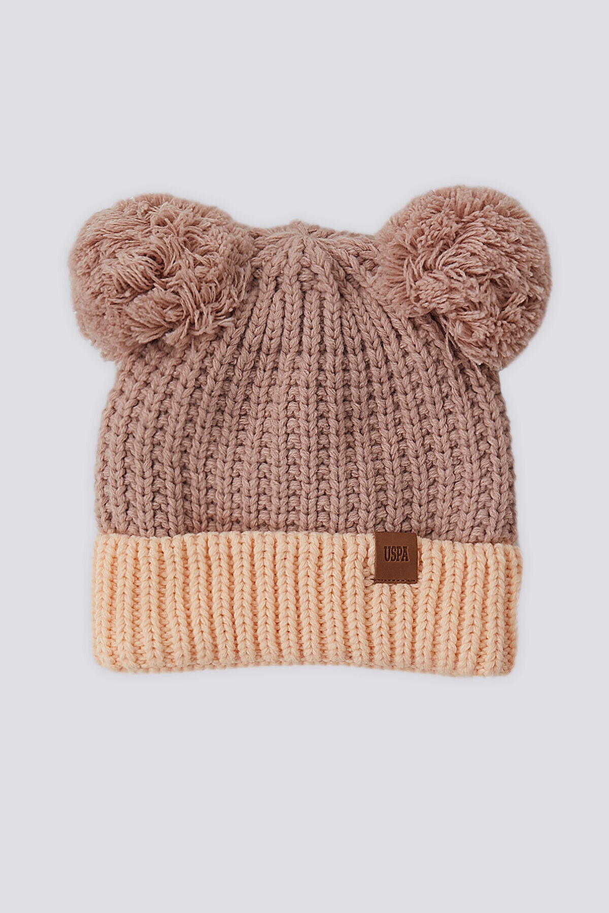 U.S. Polo Assn. U.S. Polo Assn Kız Bebek Şeftali Atkı-Bere-Eldiven Seti fotoğrafı 2 (önizleme)