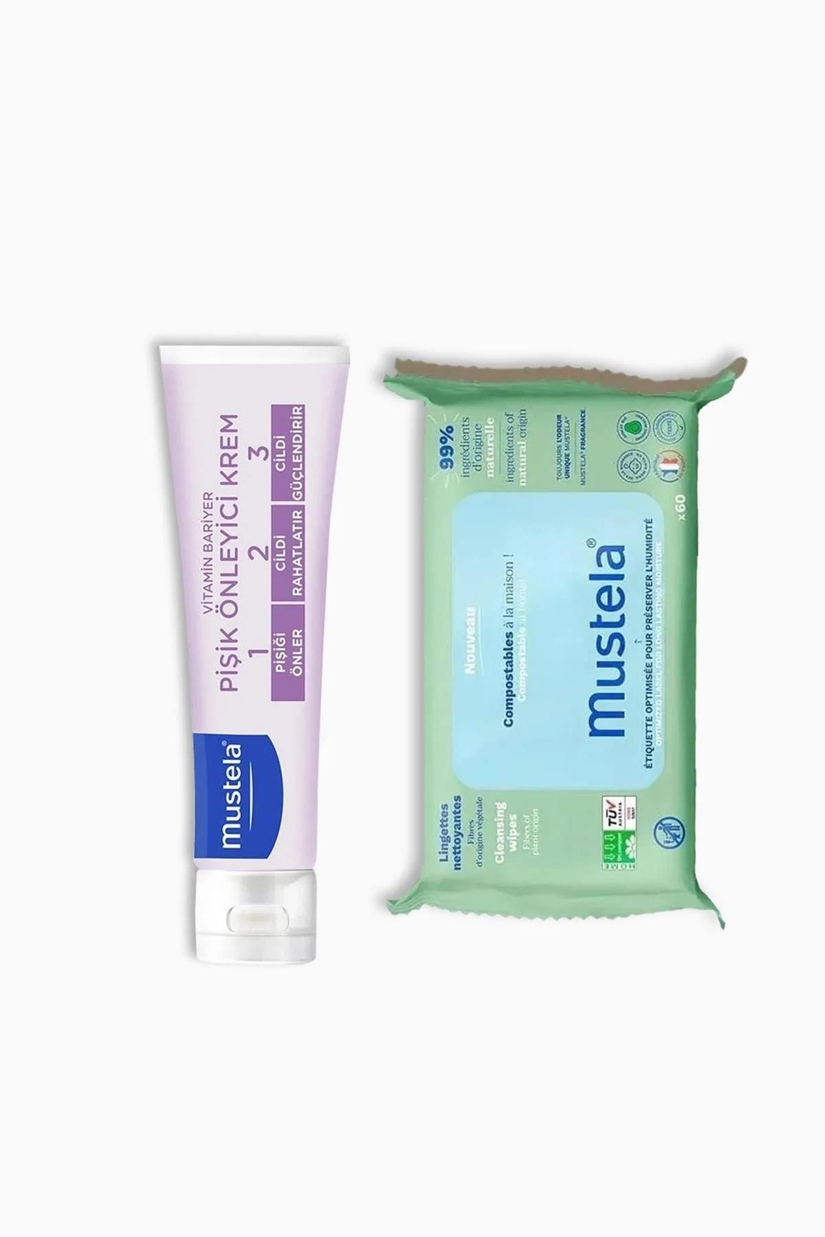 Mustela Pişik Önleyici Krem 100 Ml Compost Islak Mendil 60lı Hediyeli