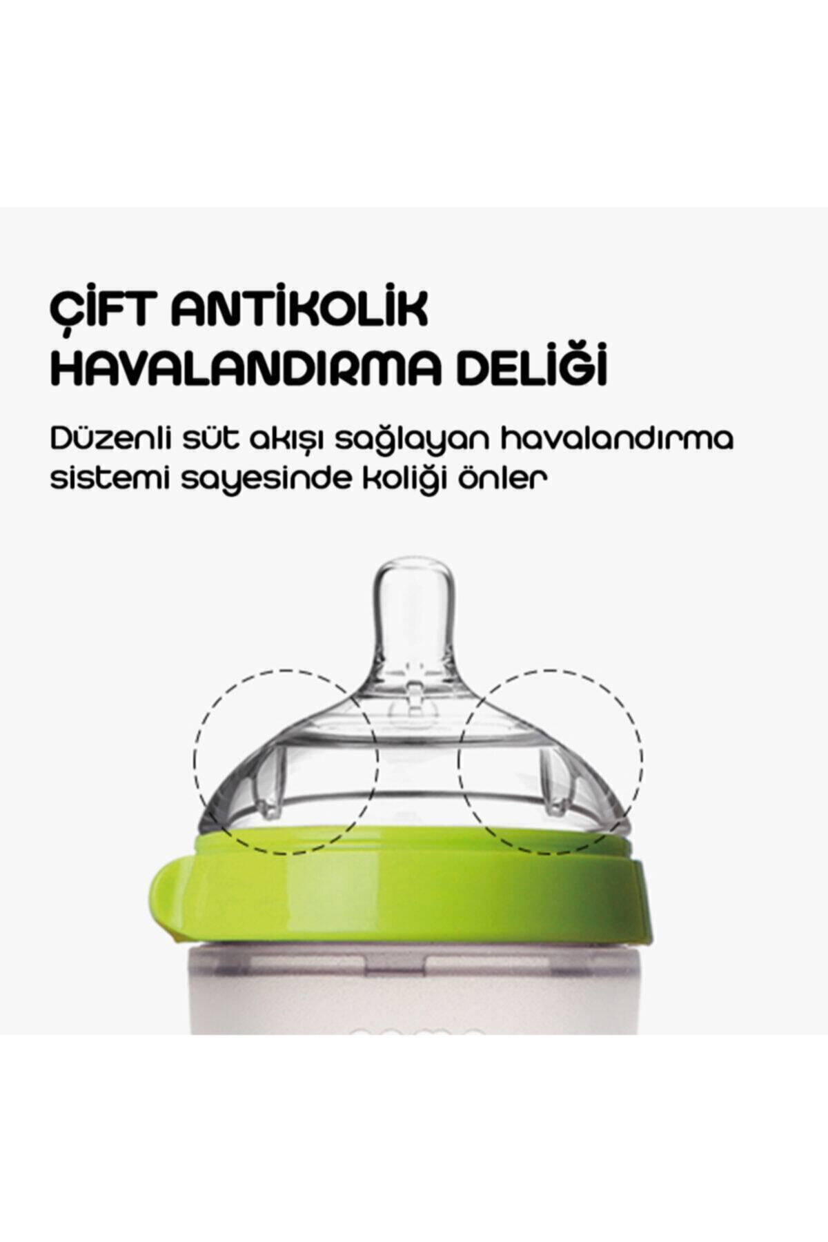 comotomo Antikolik Silikon Biberon 250ml Pembe Orta Akışlı 3-6 Ay fotoğrafı 4 (önizleme)