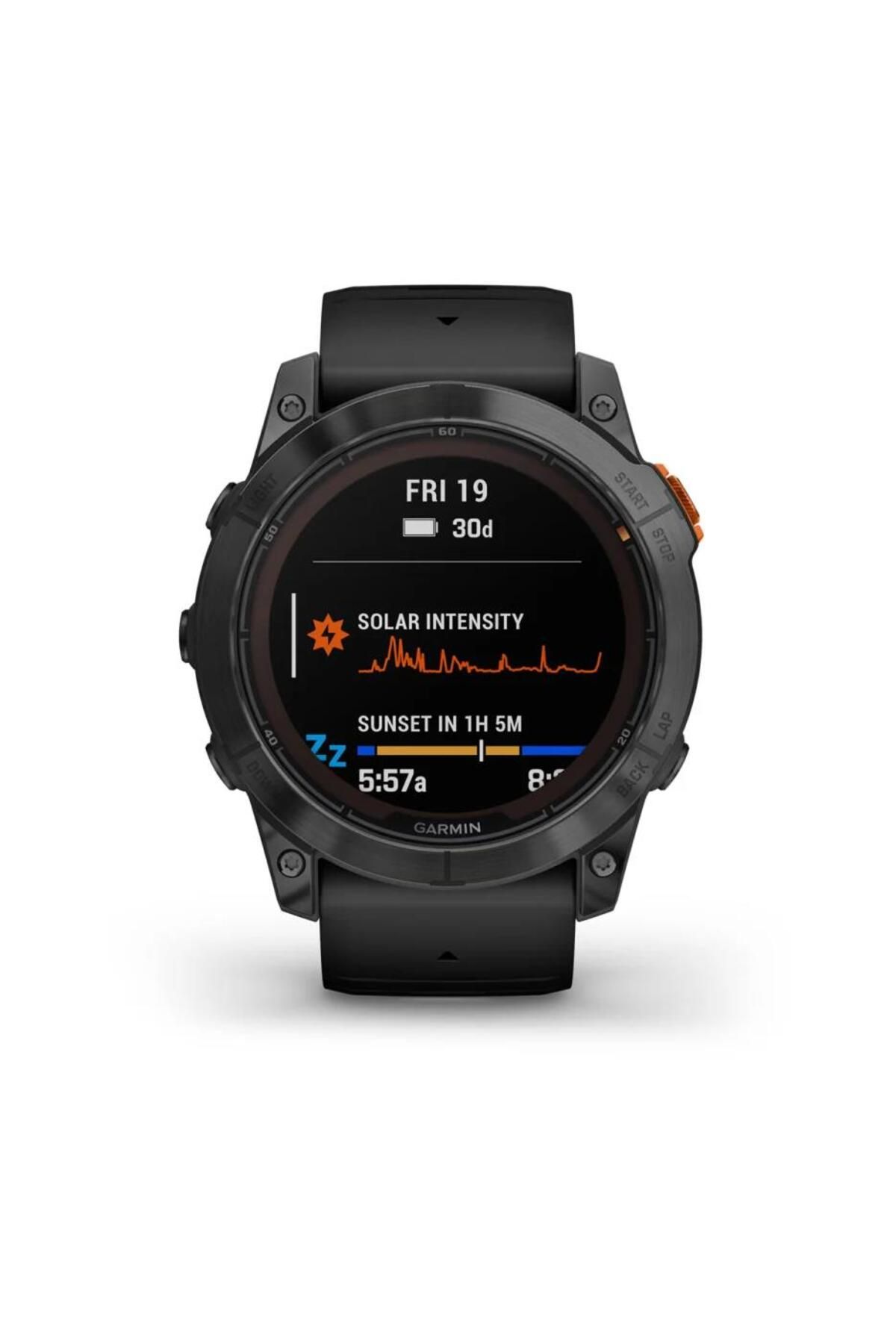 Garmin Fenix 7x Pro Solar Slate Gri - Siyah Kayış