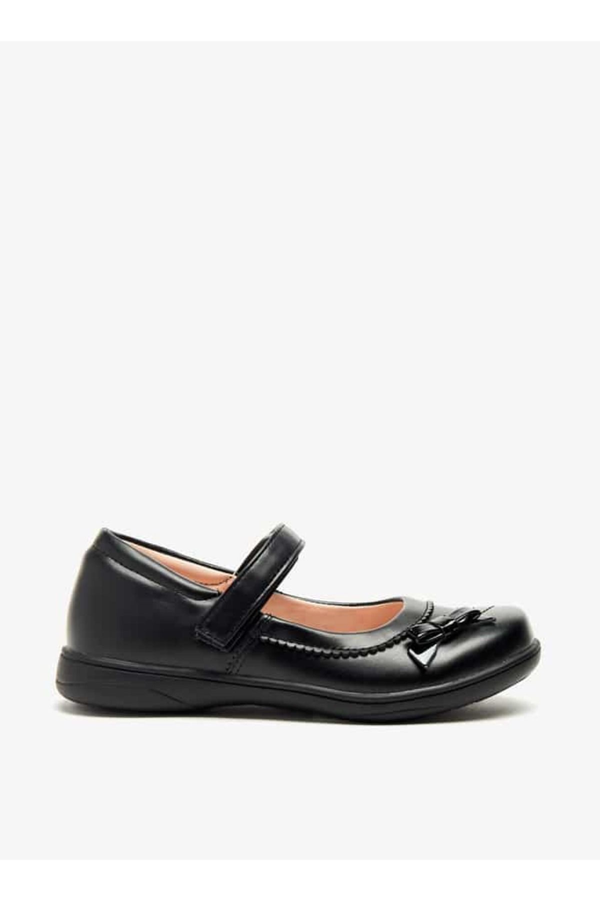 Flora Bella by Shoexpress-Flora Bella Textured Mary Jane Shoes with Hook and Loop Closure 3