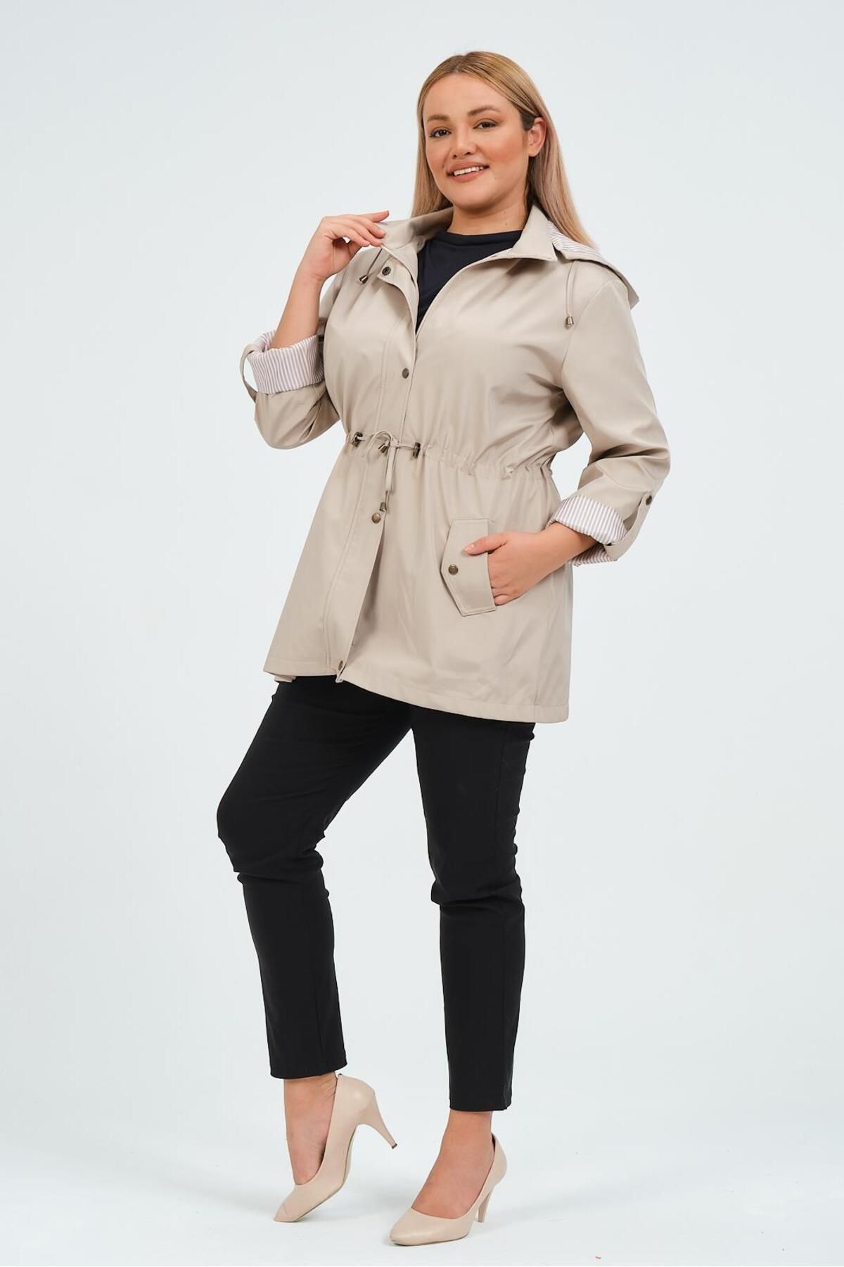 GLR&GYM-Beren Seasonal Large Size Summer Trench Coat 2