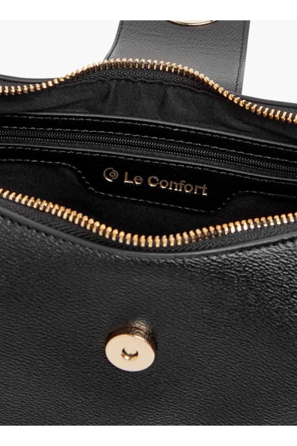 Le Confort-حقيبة هوبو مطبوعة بأحرف أولية مع سحاب للإغلاق ومقبض 7
