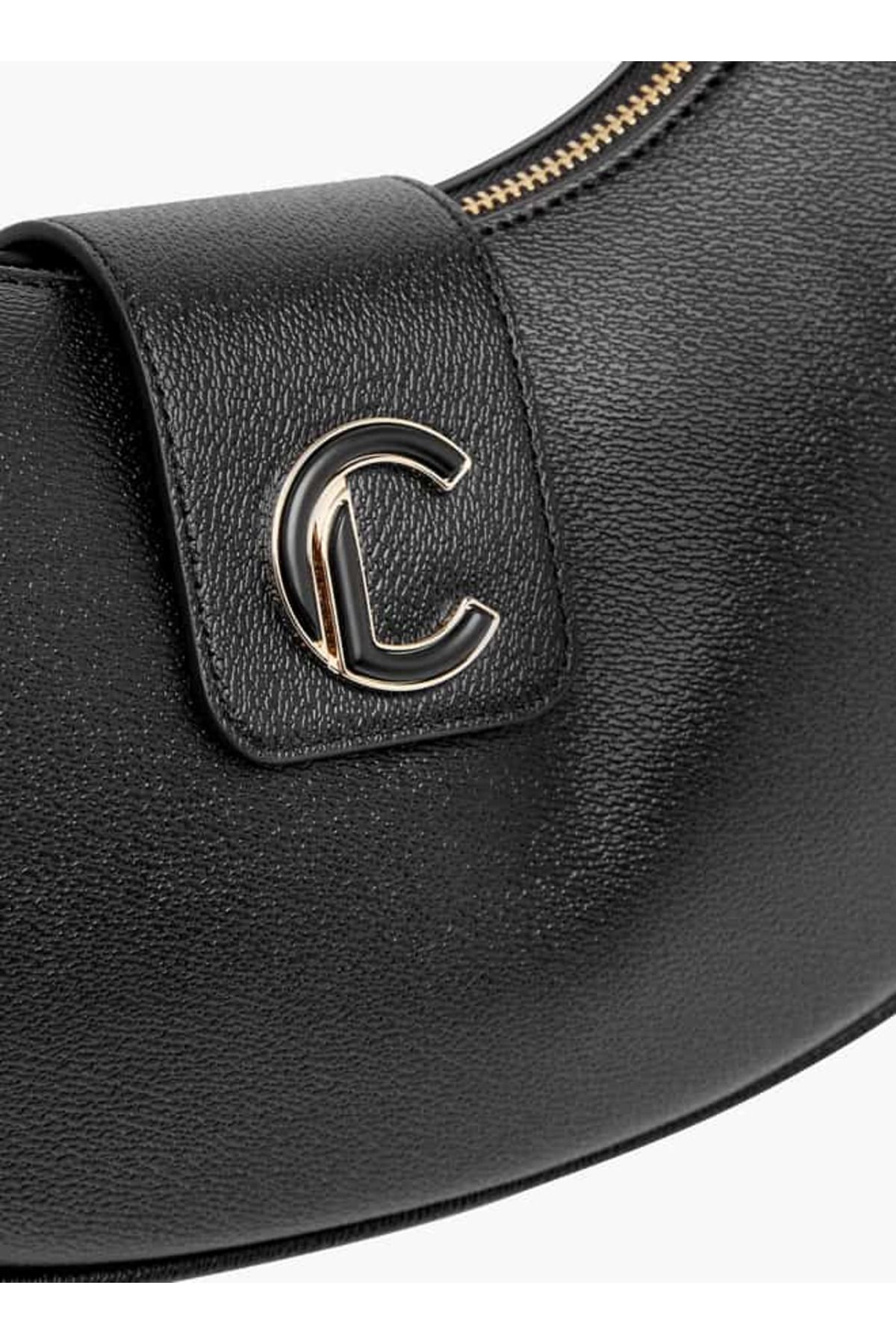 Le Confort-حقيبة هوبو مطبوعة بأحرف أولية مع سحاب للإغلاق ومقبض 3