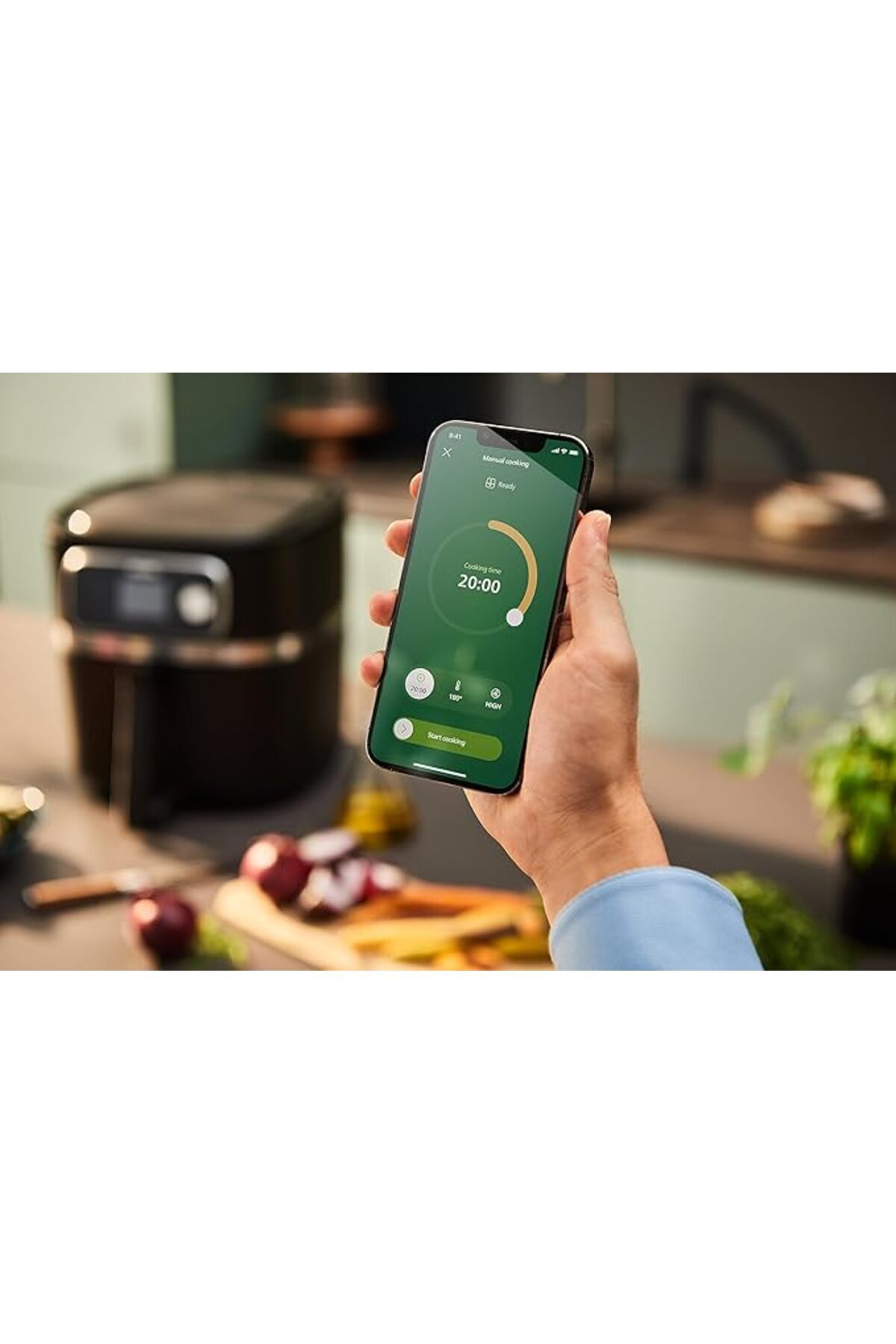 Philips-Connected Airfryer XXL - 2200W, 50Hz, 8.3L, 2Kgs, with Food Thermometer, Black - Hd9880/91 5