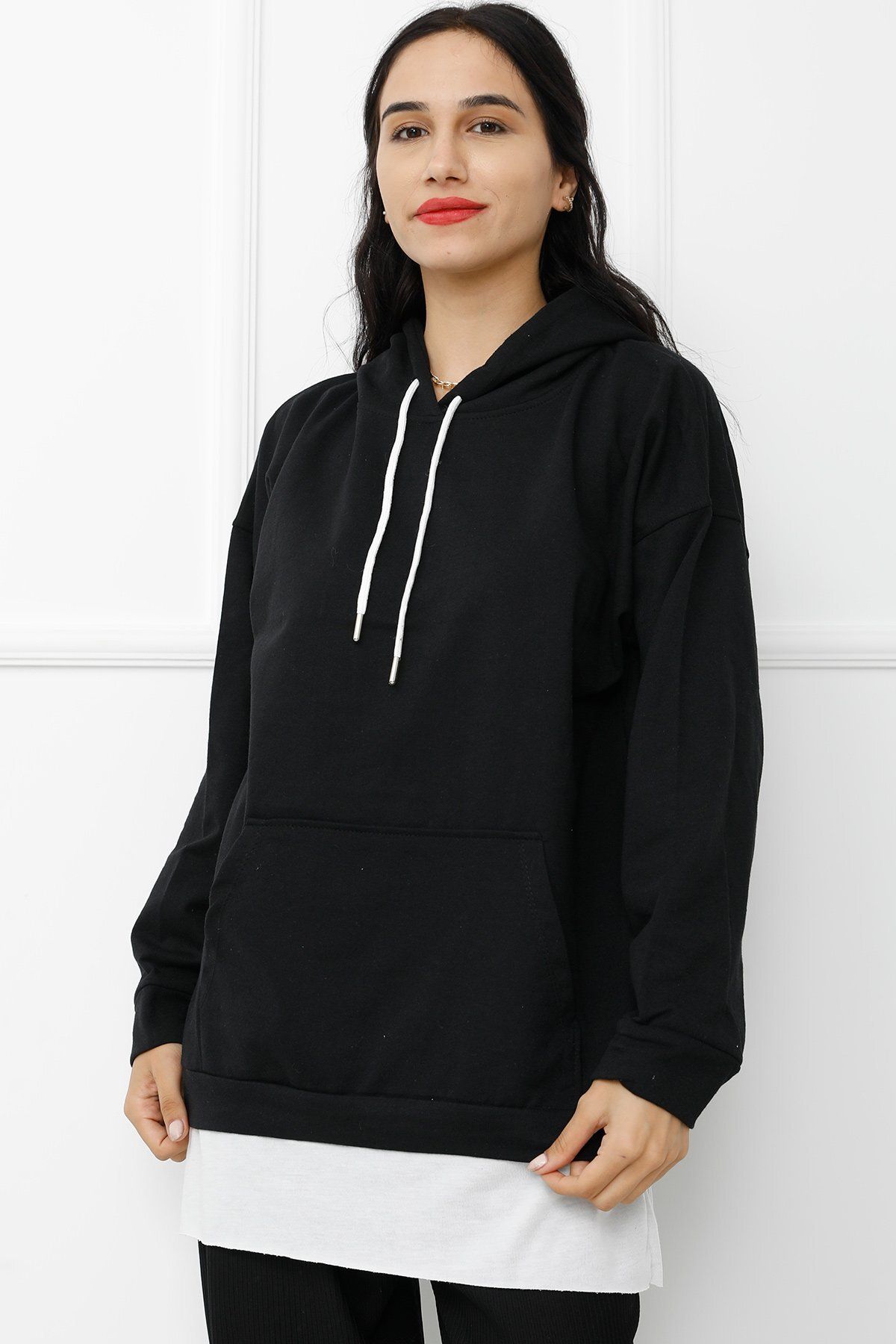Graph Parçalı Sweat Siyah - 411.0313