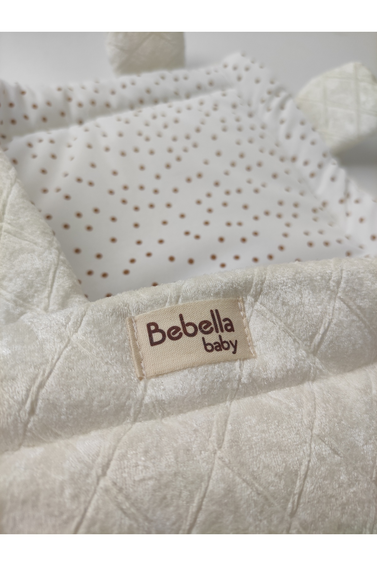 Bebella Ekru Bebek Battaniyesi Mevsimlik Hastane Çıkışı Yenidoğan Kundağı Hediyelik %100 Pamuklu Oyun Matı fotoğrafı 6 (önizleme)