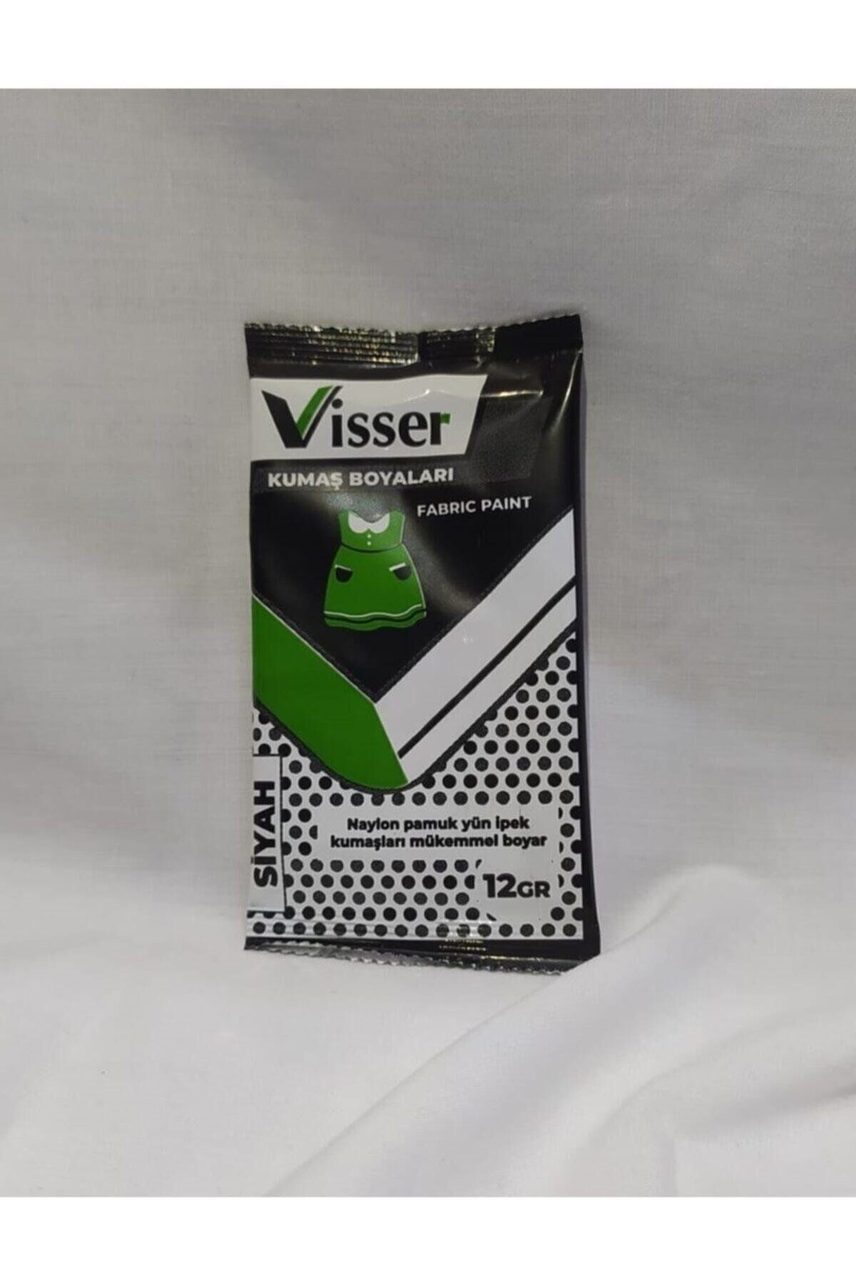 Visser Siyah Toz Kumaş Boyası 12 gr