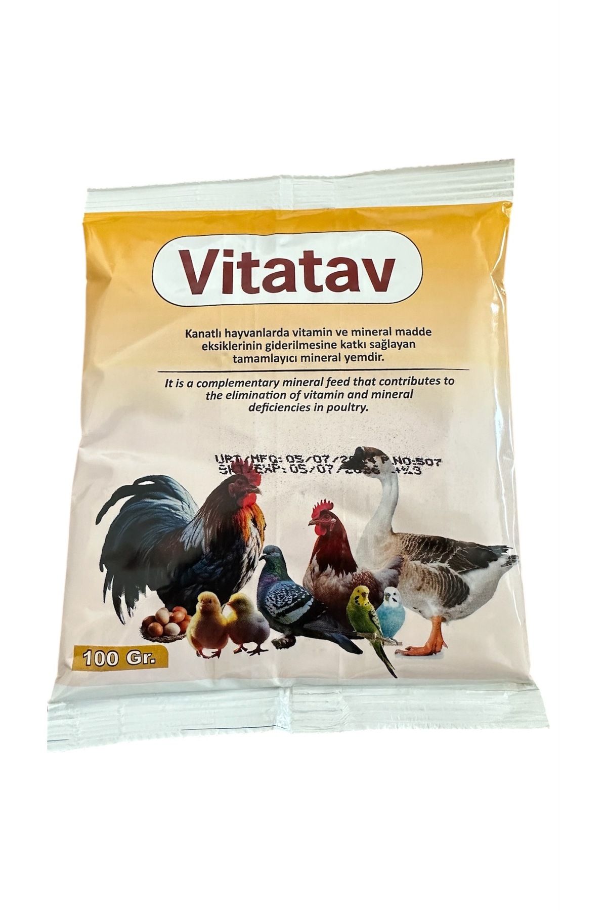 SANİGMA VİTATAV KANATLI HAYVANLAR İÇİN VİTAMİN VE MİNERAL 100gr.