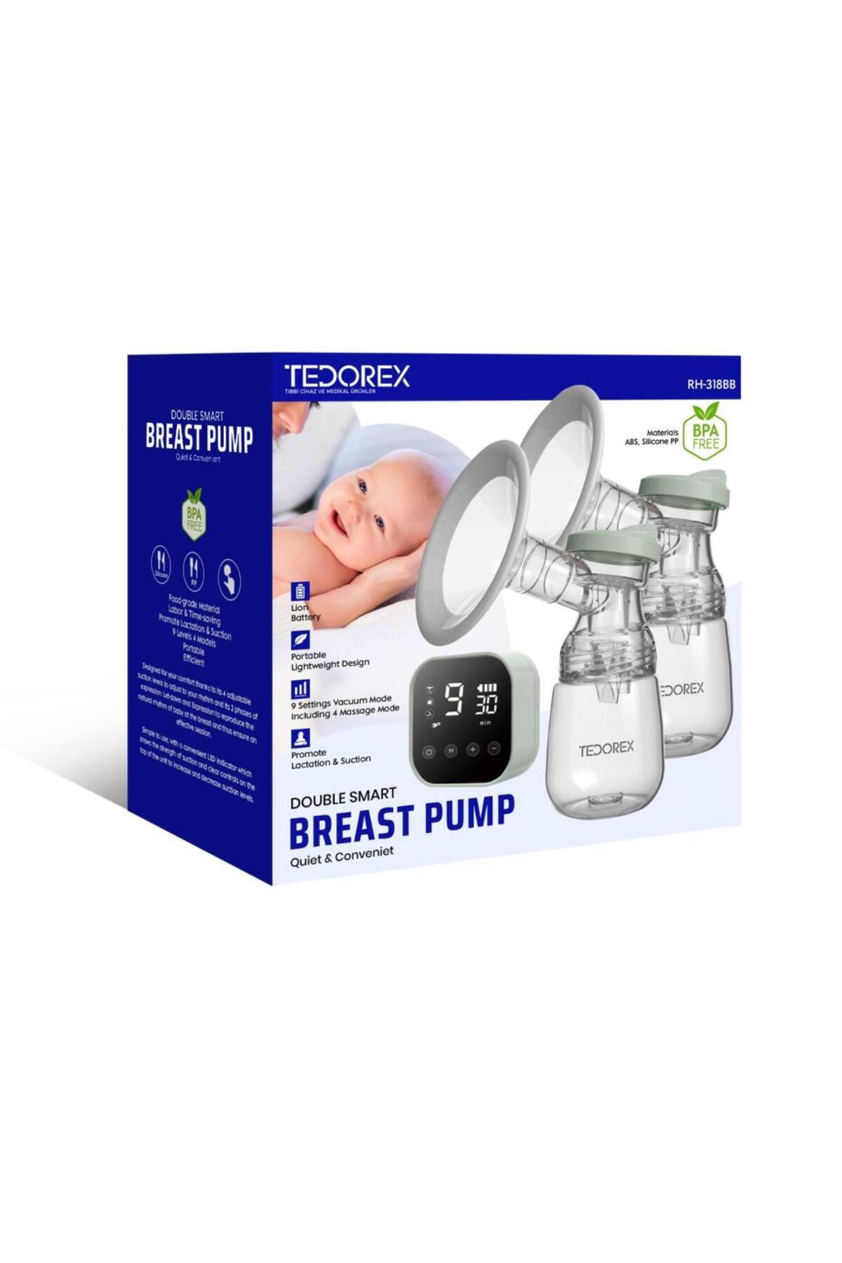 TEDOREX Çiftli Elektrikli Göğüs Pompası RH-318BB fotoğrafı 2 (önizleme)