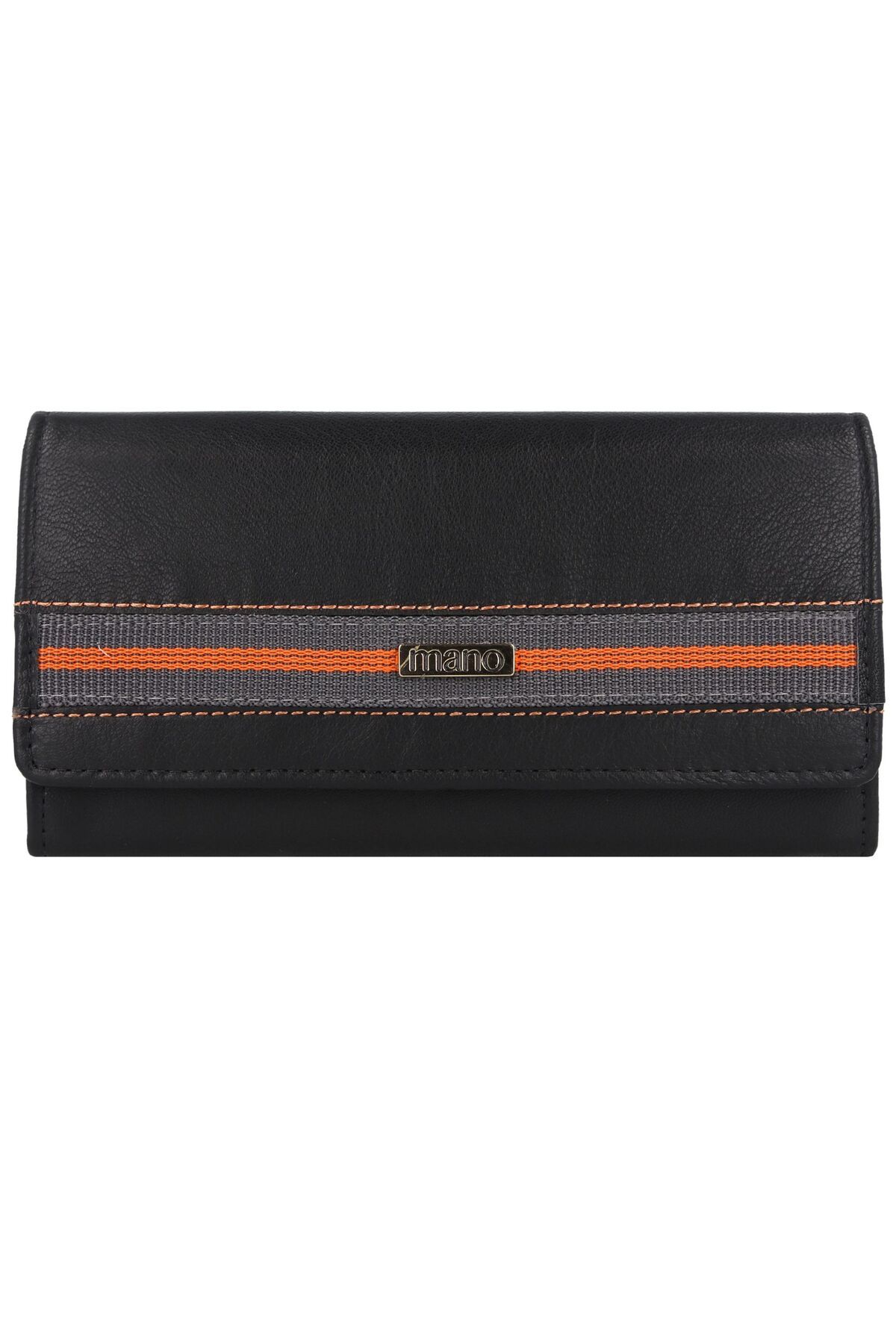 MANO-Don Leonardo Geldbörse RFID Leder 18 cm 1