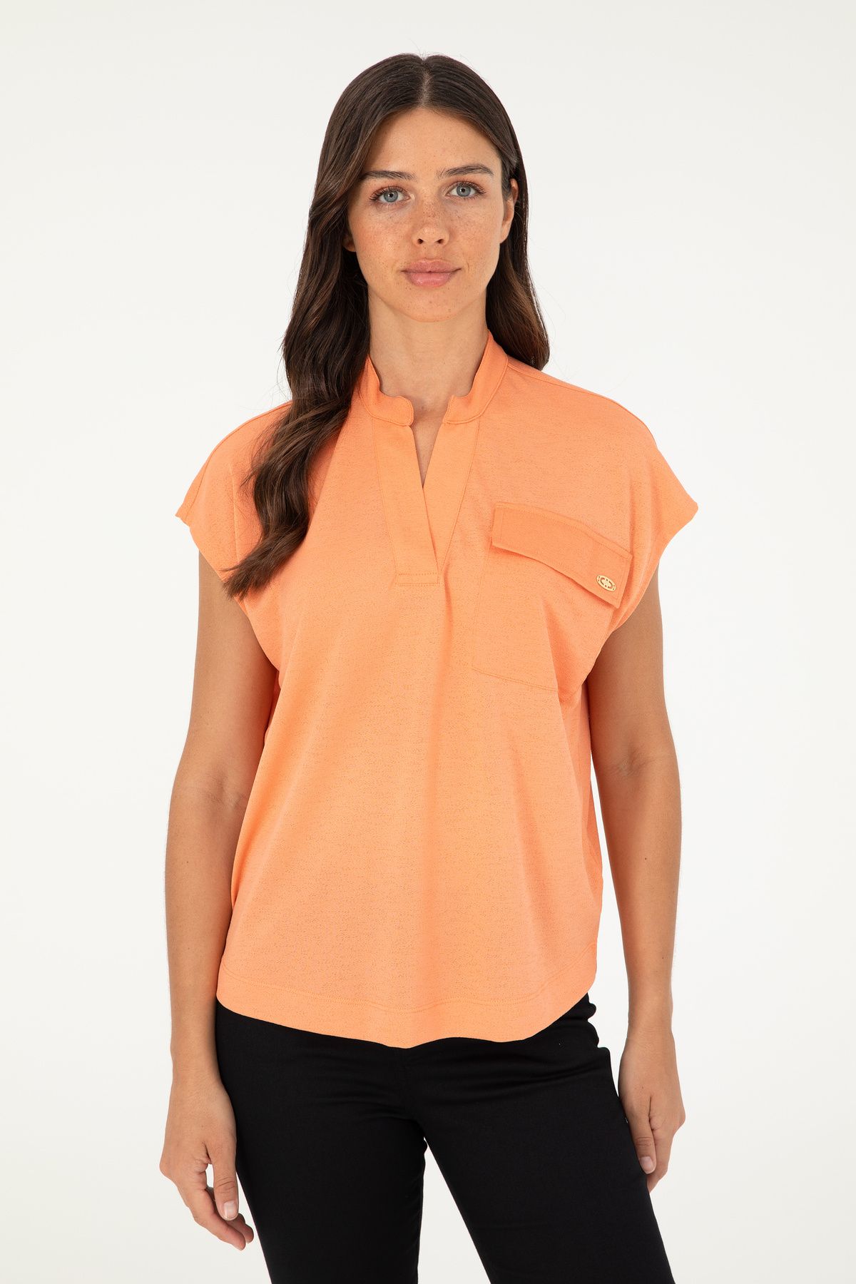 U.S. Polo Assn.-Women's Salmon T-Shirt 50281814 -Vr047 3