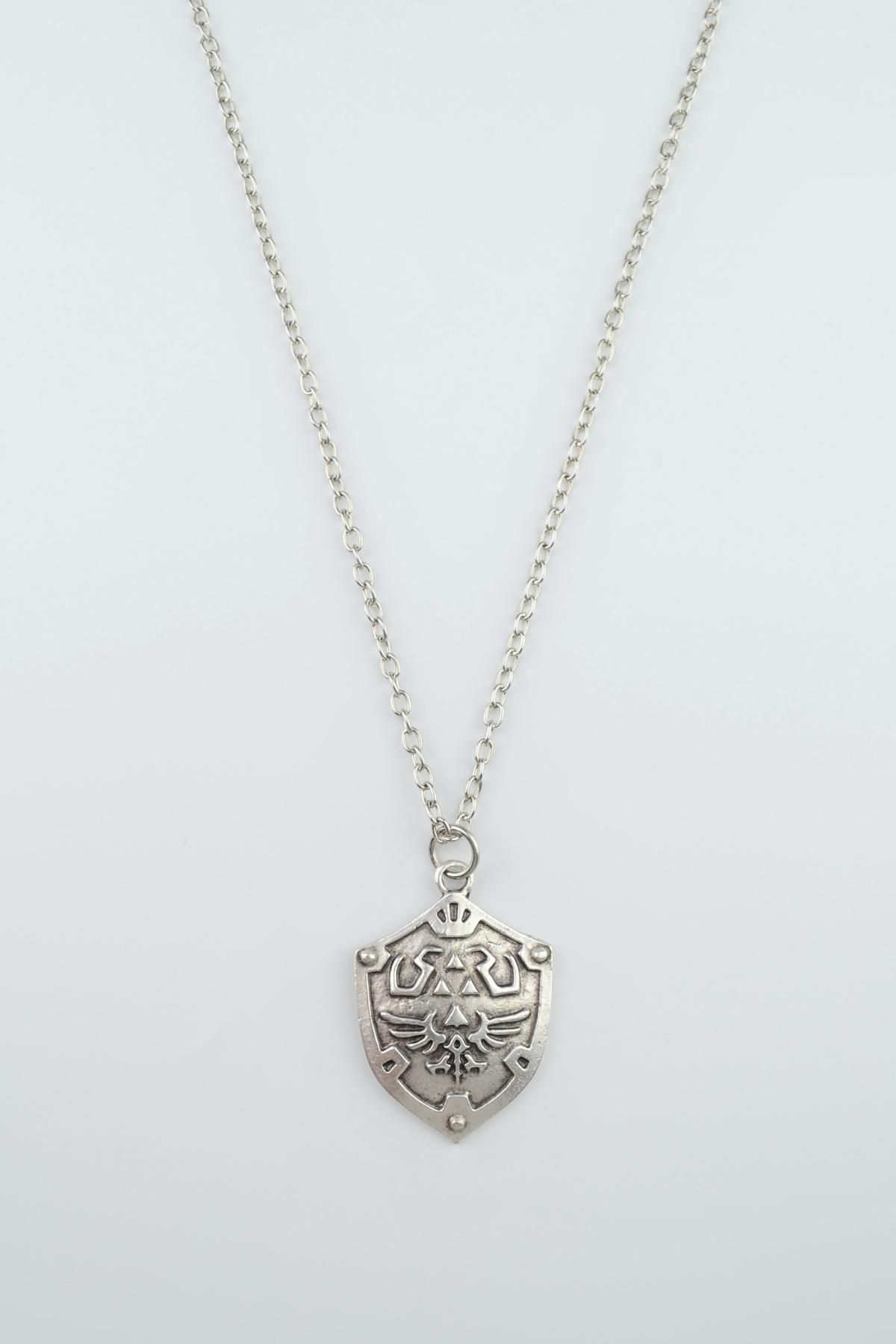 Rukişin Takı Dünyası-The Legend of Zelda Shield Flat Chain Necklace - Product Code: 0750 2