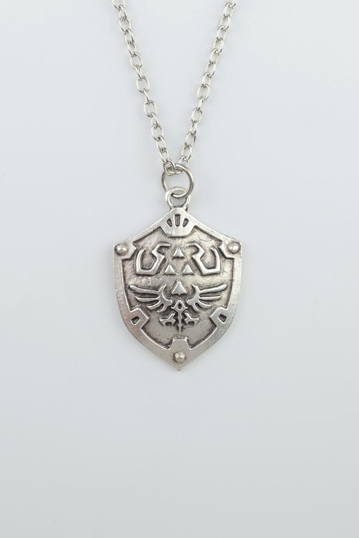 Rukişin Takı Dünyası-The Legend of Zelda Shield Flat Chain Necklace - Product Code: 0750 1