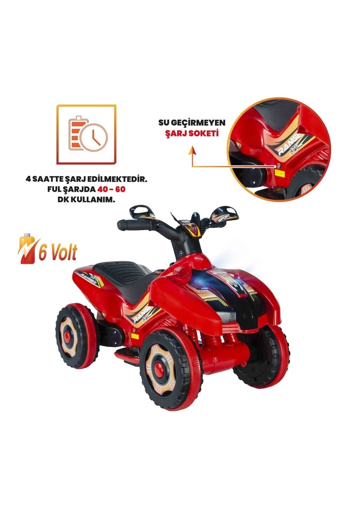 ujtoys Led Işıklı Müzikli Akülü Araba atv Akülü Motor 2-4 yaş fotoğrafı 4 (önizleme)