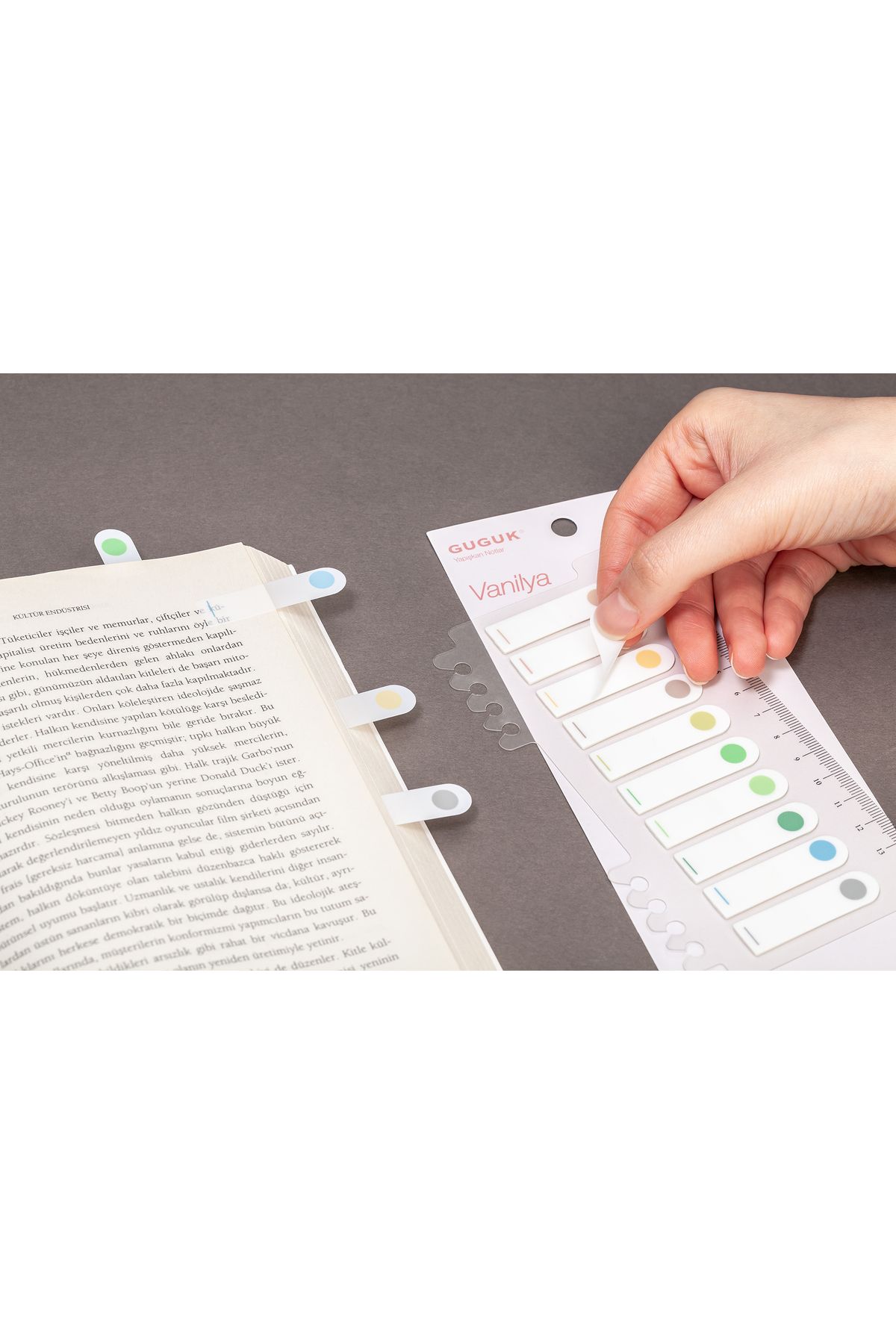 GUGUK-Vanilla 10-color Transparent Pet Index - Post-it Sticky Note (Ggk-p012) 3