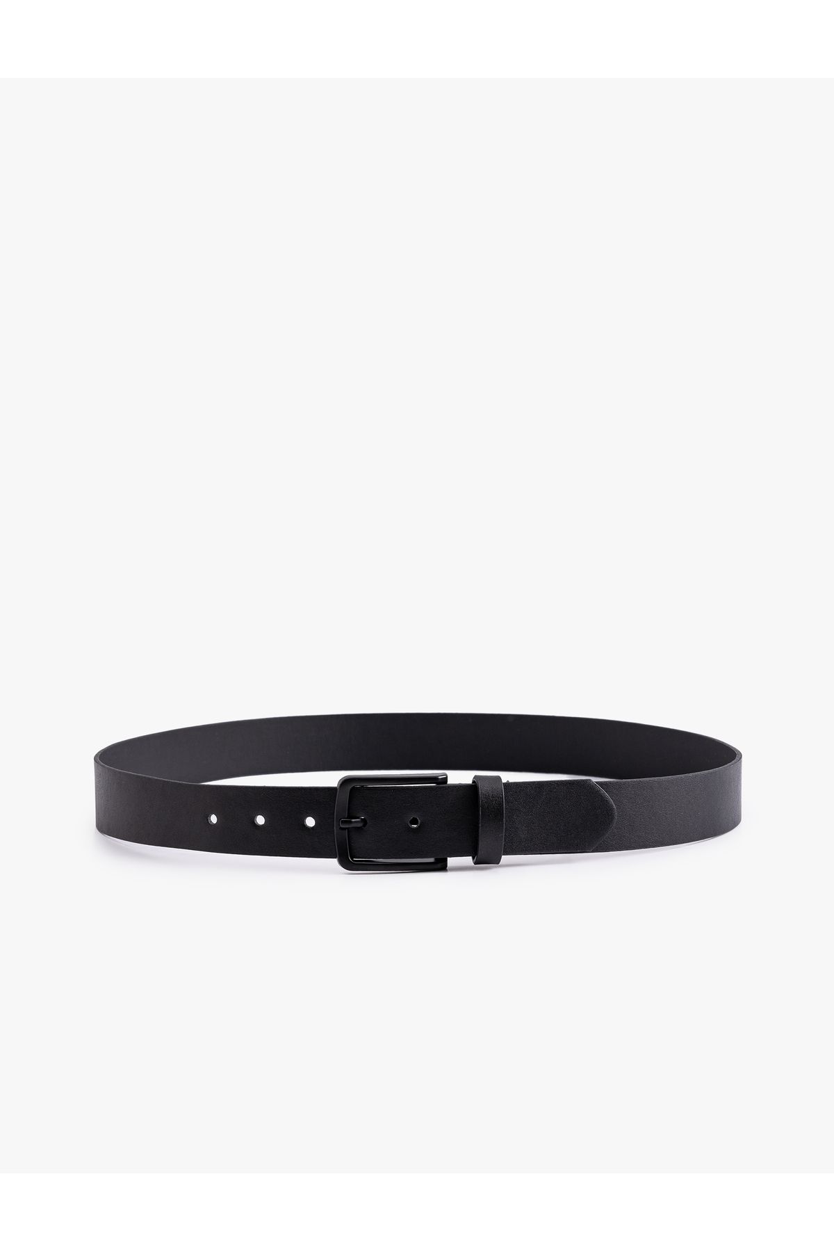 Koton-Geometric Buckle Faux Leather Belt 2