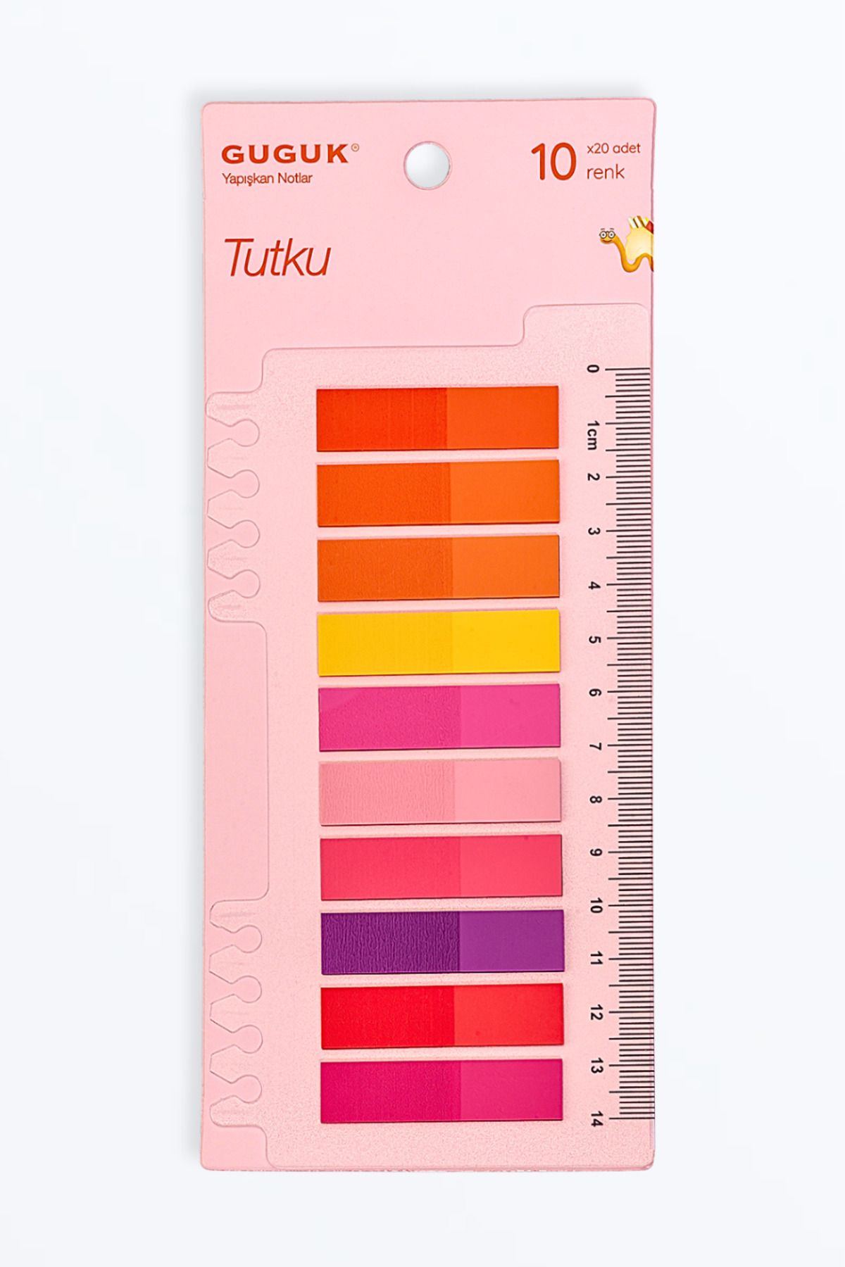 GUGUK-Tutku 10-color Transparent Pet Index - Post-it Sticker (Ggk-p021) 1