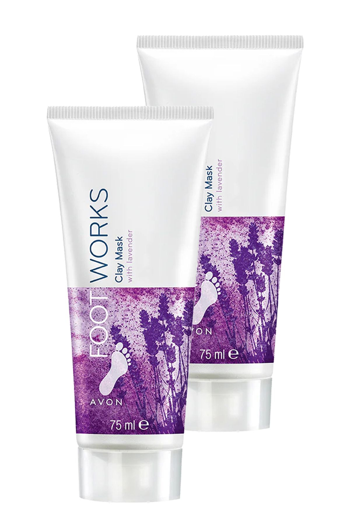 AVON Footworks Lavanta Özlü Ayak Kil Maskesi 75 Ml. İkili Set