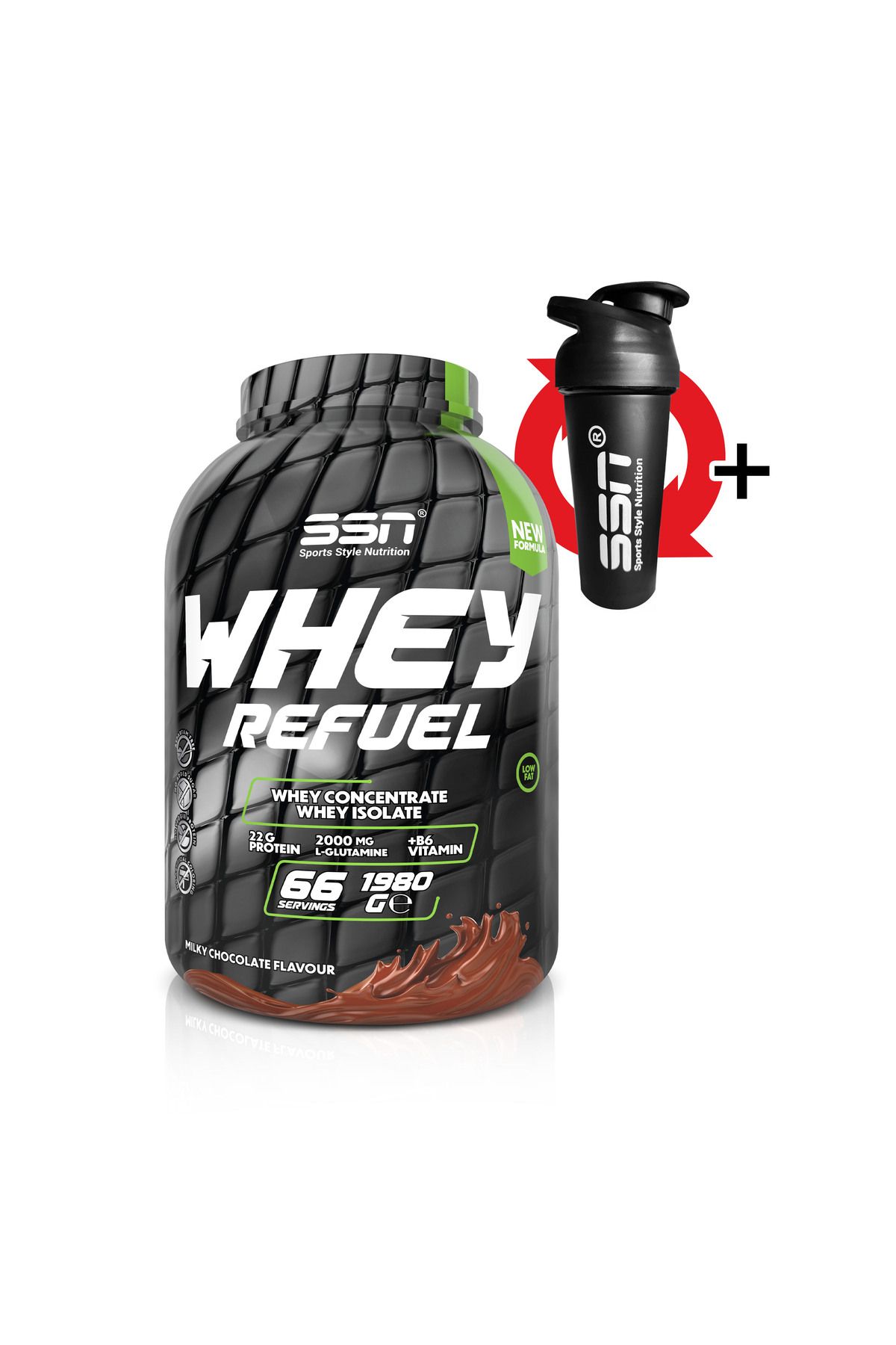 SSN Sports Style Nutrition Whey Refuel 1980 gr (ÇİKOLATA) Protein Tozu