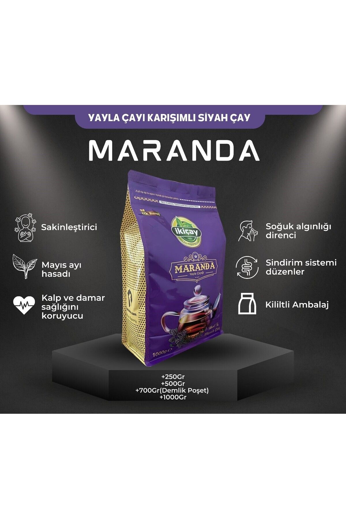 ikiçay-Ziplock Packaging Maranda Tea (Bayla Tea Mixed) - 1kg 3