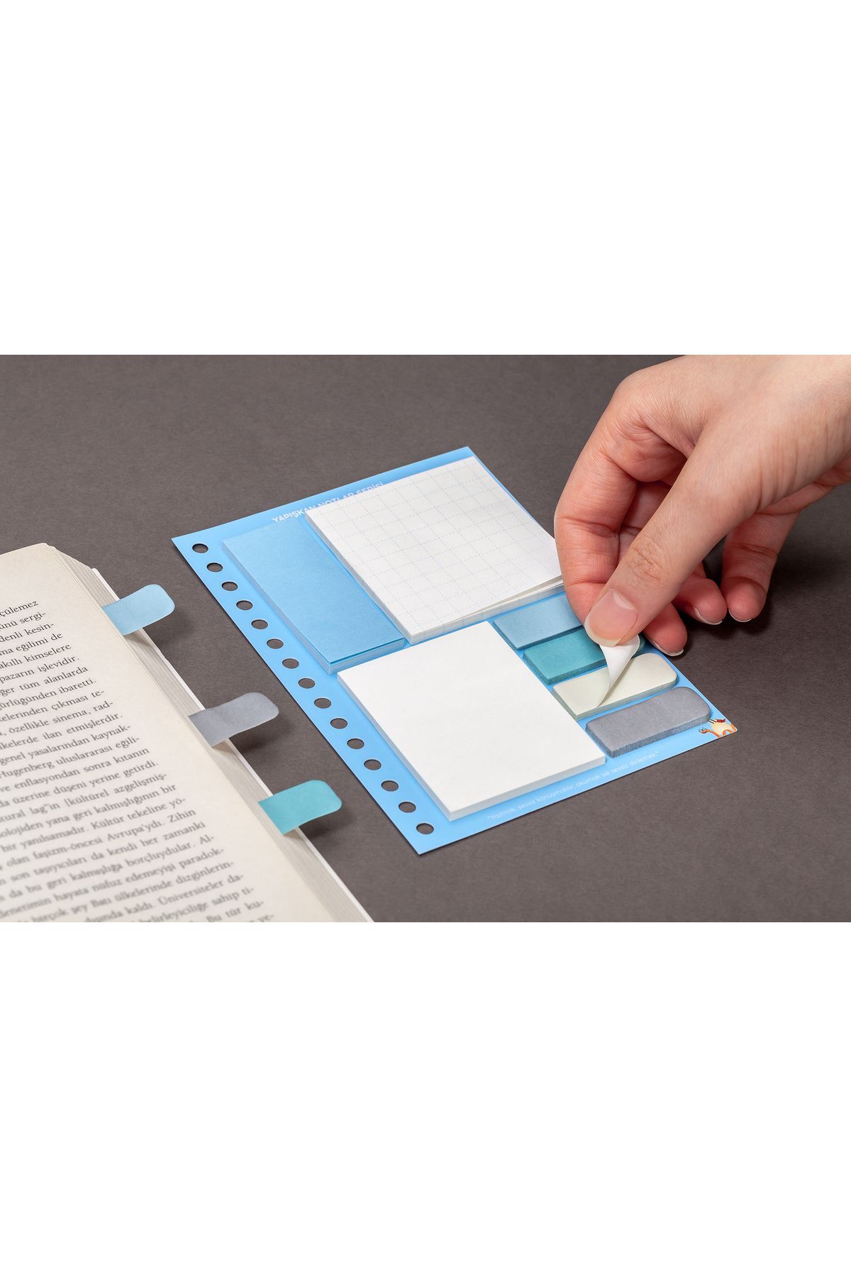 GUGUK-Blue Sticky Note Set • Post-It • Sticky Note 3