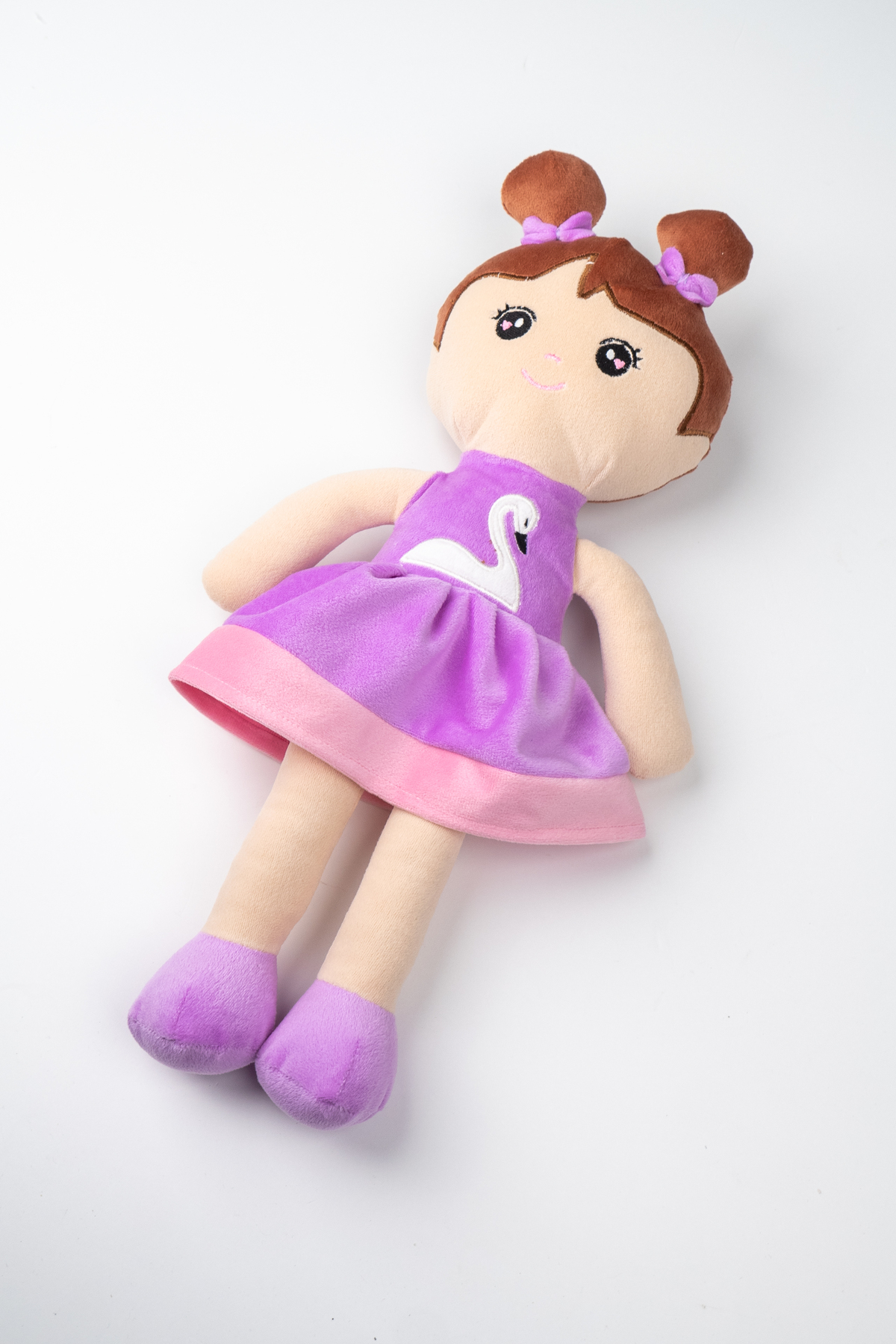 Pufu Toys Peluş Prenses Bebek Oyuncak Mor Etekli Oyun Ve Uyku Arkadaşı 45 Cm fotoğrafı 2 (önizleme)