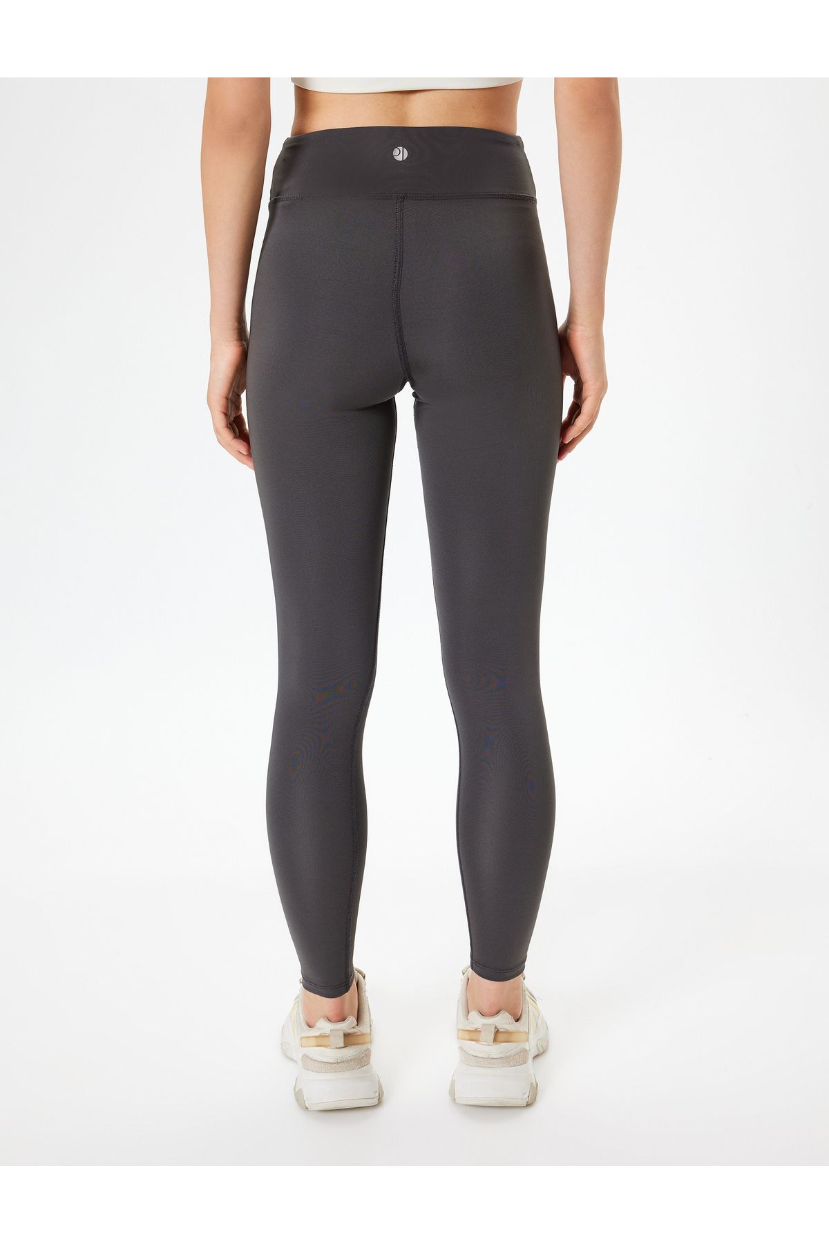 Koton-Sports Leggings with High Waist Slogan - Skinny Fit Interlock 4