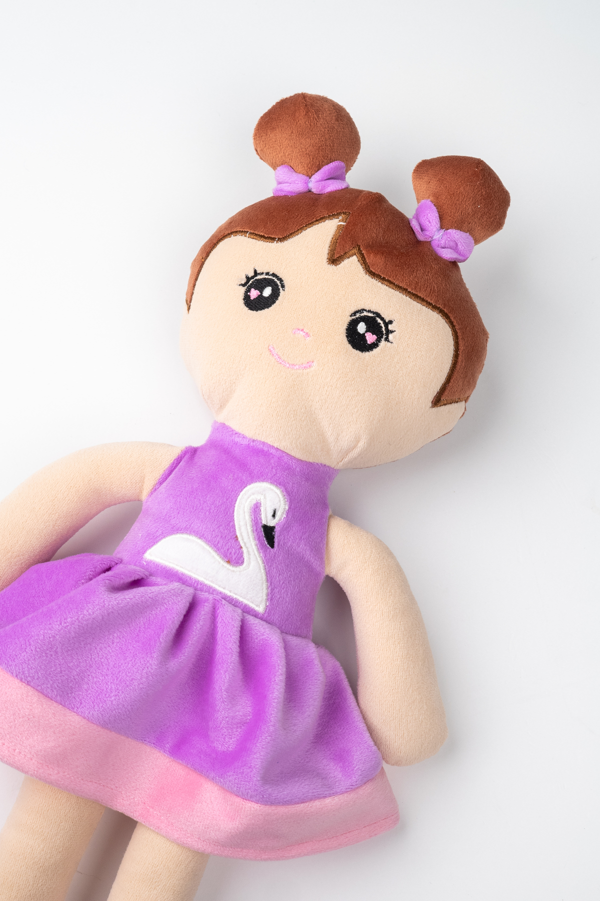 Pufu Toys Peluş Prenses Bebek Oyuncak Mor Etekli Oyun Ve Uyku Arkadaşı 45 Cm fotoğrafı 4 (önizleme)