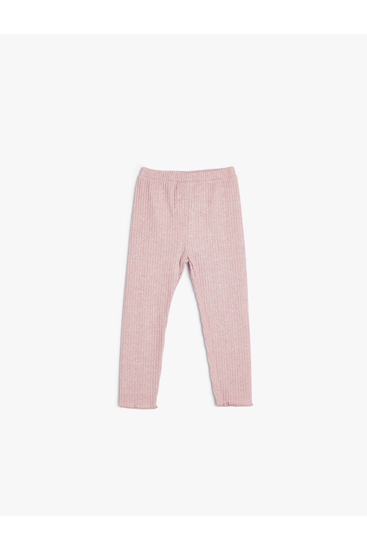 Koton-Soft Textured Basic Tights - Elastic Waist 1