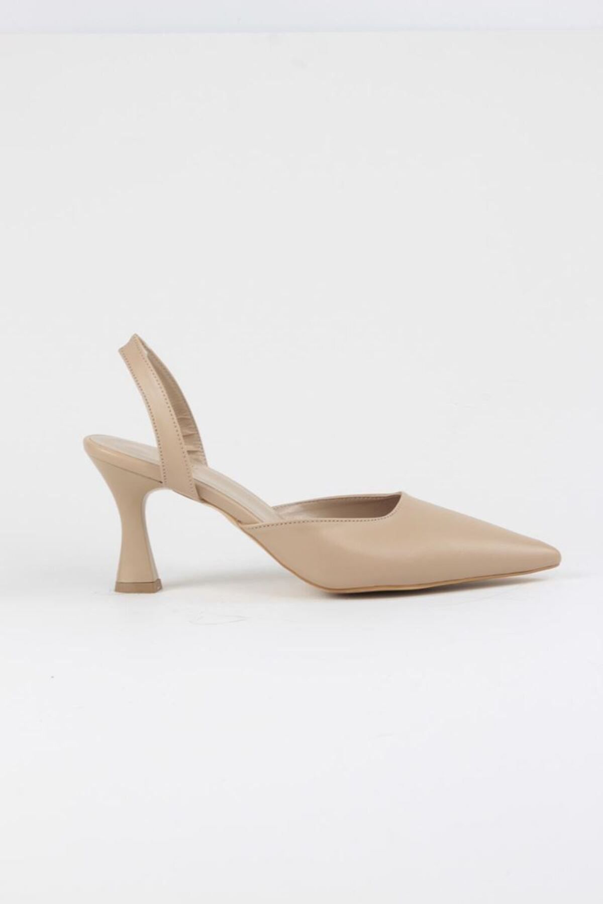 Gökhan Talay-Jolie Nude Color Medium Heel Shoes - 6 CM 2