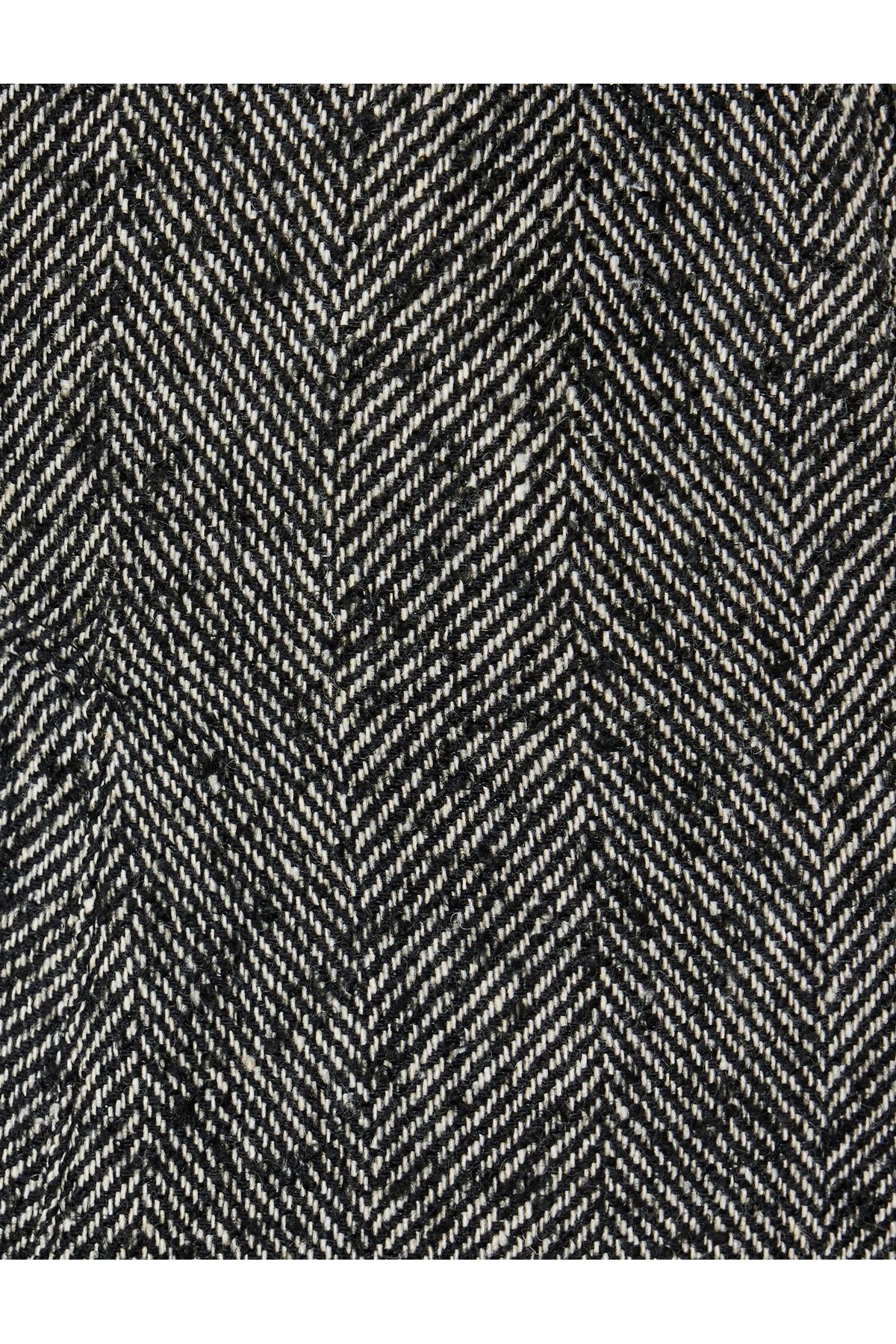 Koton-Hooded Bomber Jacket with Herringbone Pattern - Pocket and Zipper 6