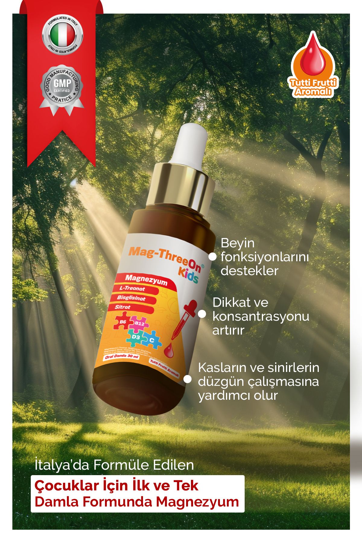 Vitasso-قطرات مغنيسيوم عضوية للأطفال - فيتامين B12-c-b6-d3 الأول والوحيد 2