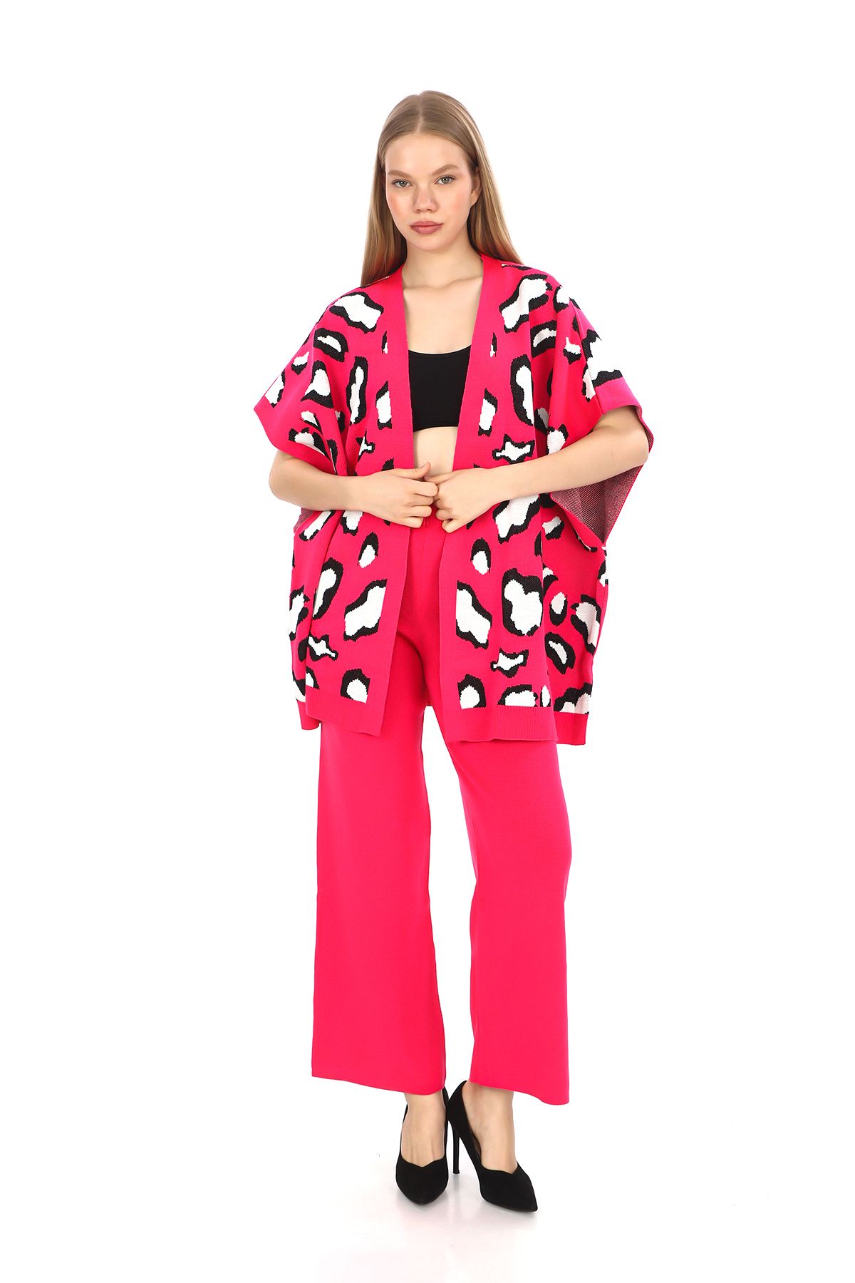 Kayaka triko Set De Tricotaje Cu Model Leopard Femeie - Standard