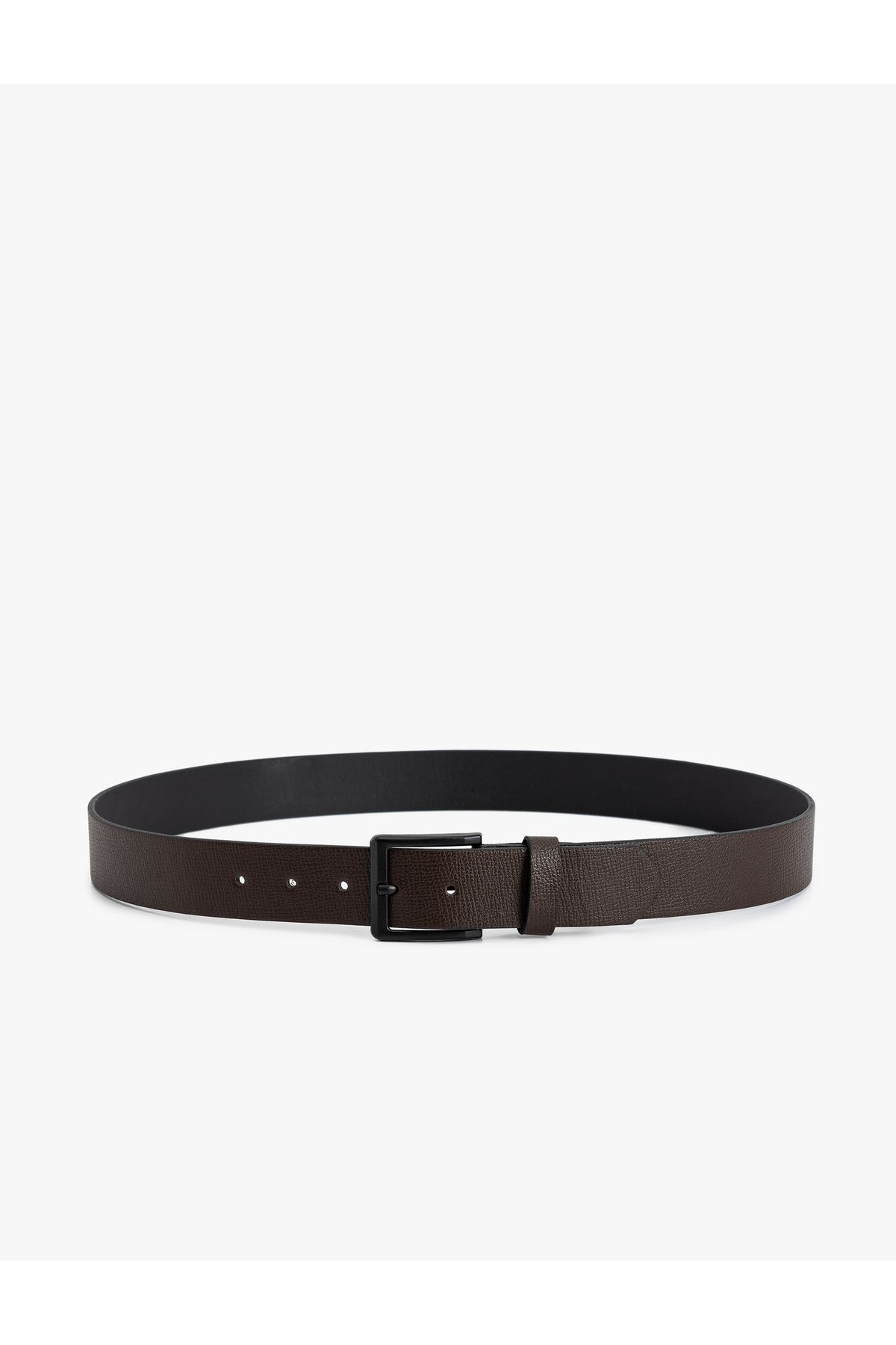 Koton-Faux Leather Belt with Buckle Detail 2