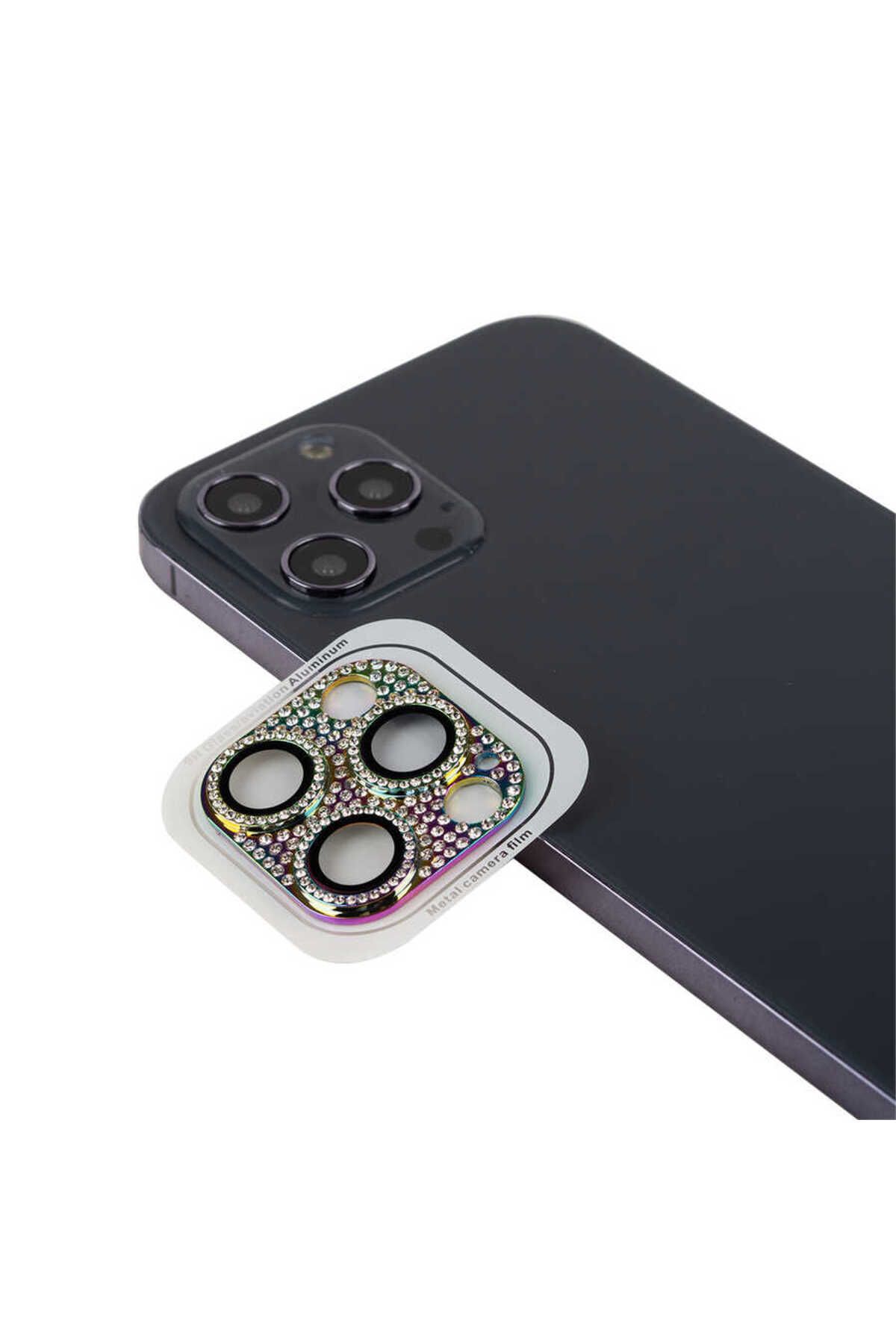 InnoCase iPhone 11 Pro Uyumlu Zore CL-08 Kamera Koruyucu-Colorful