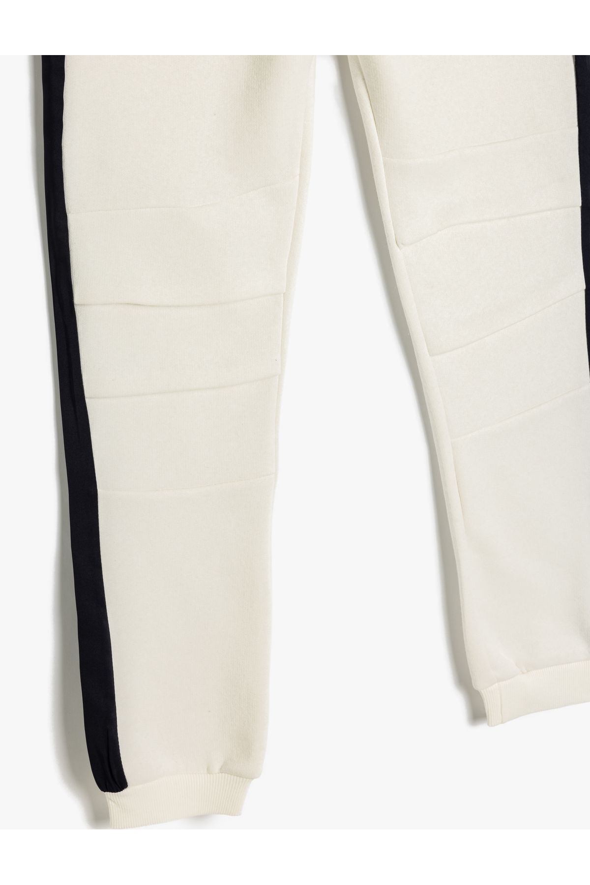 Koton-Jogger Sweatpants with Tie Waist Pockets and Color Block Stitching Detail 3