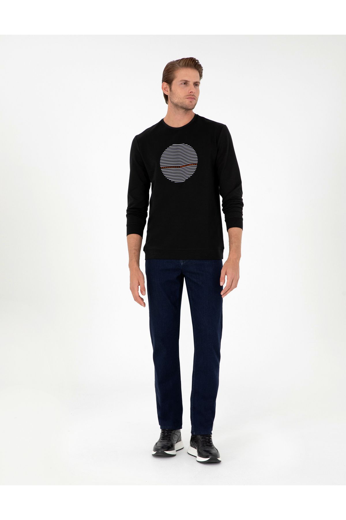 Pierre Cardin-Μαύρο φούτερ Regular Fit 1941532 4