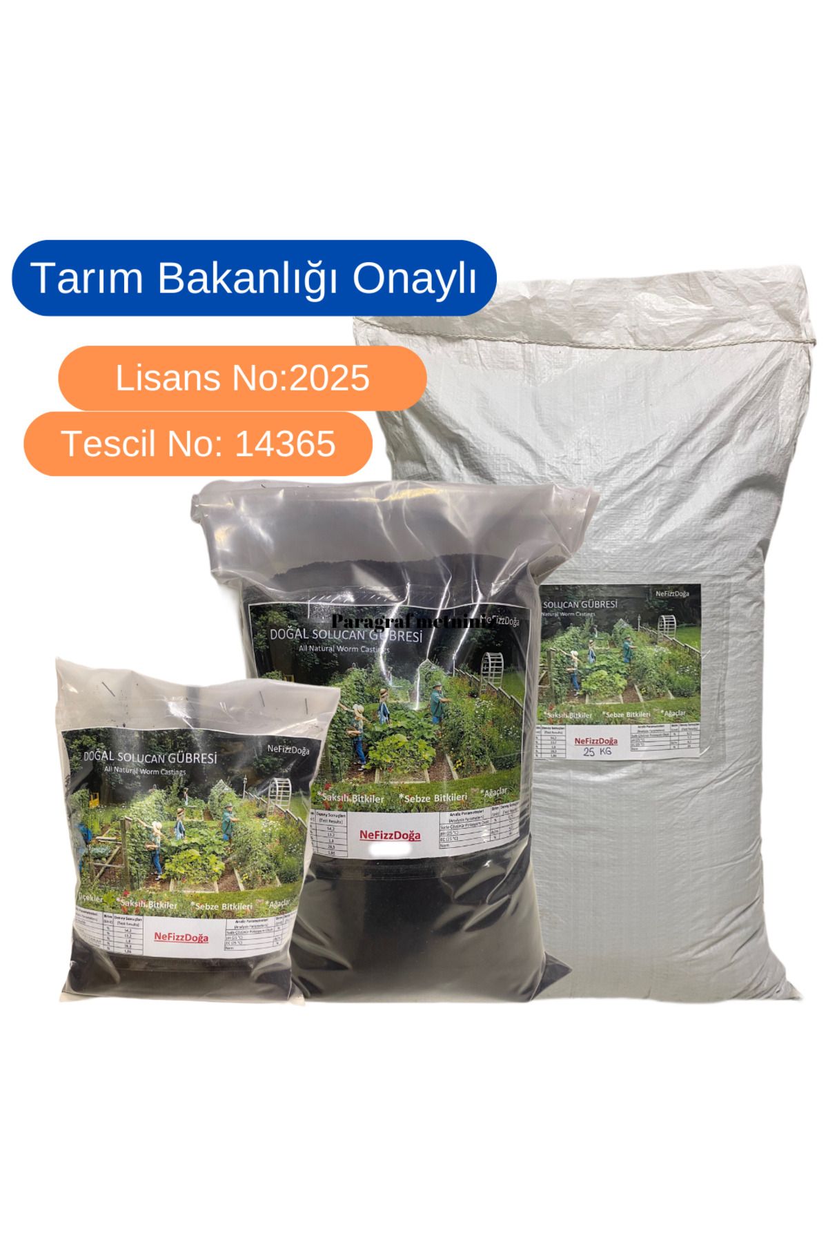 NeFizzDoğa %100 Doğal Solucan Gübresi 10 Kg (20 LT)