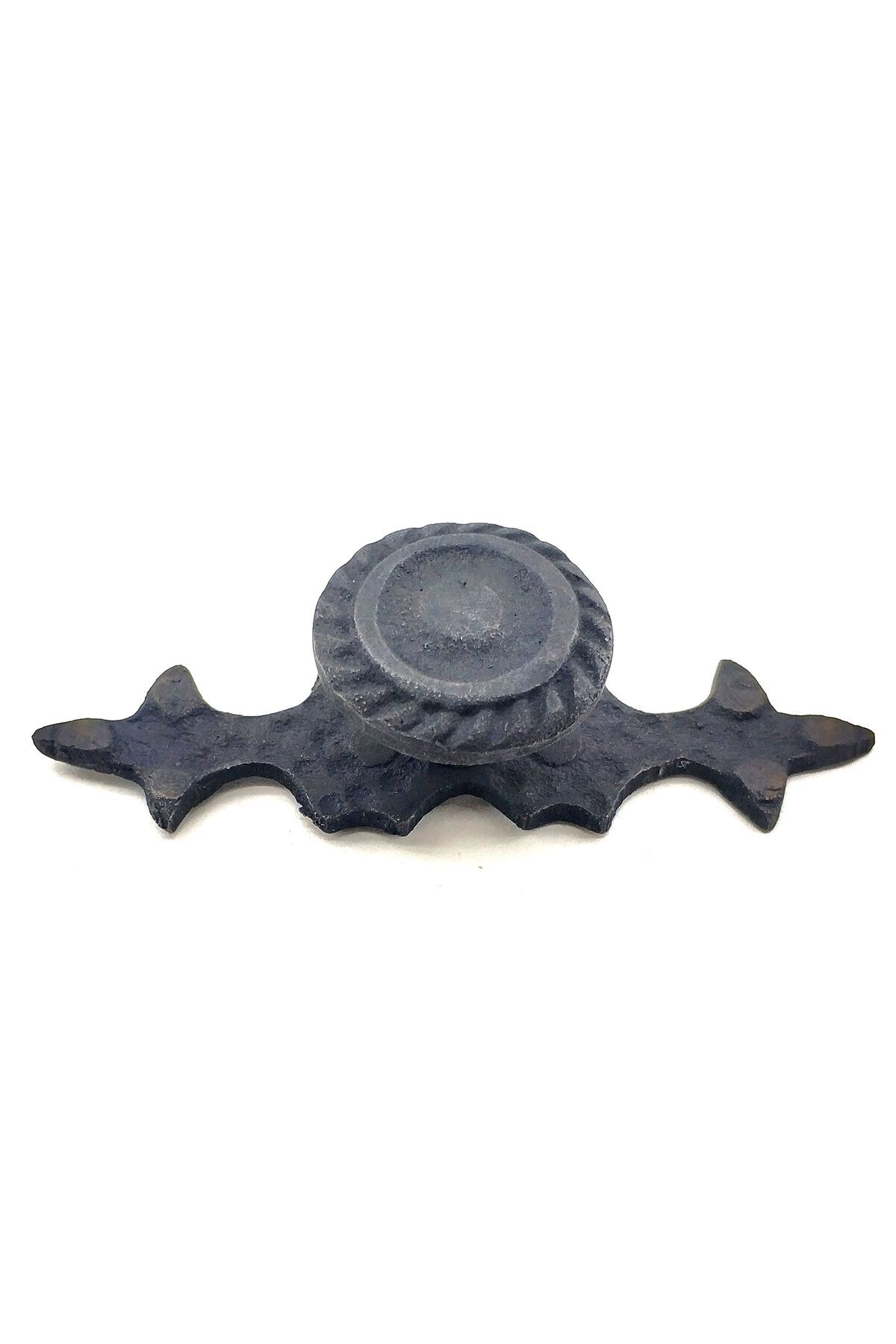 DENİZBİLİŞİM Antika Tarz Dekoratif Pirinç Çizgili Düğme - 25X80 Mm, Oksit