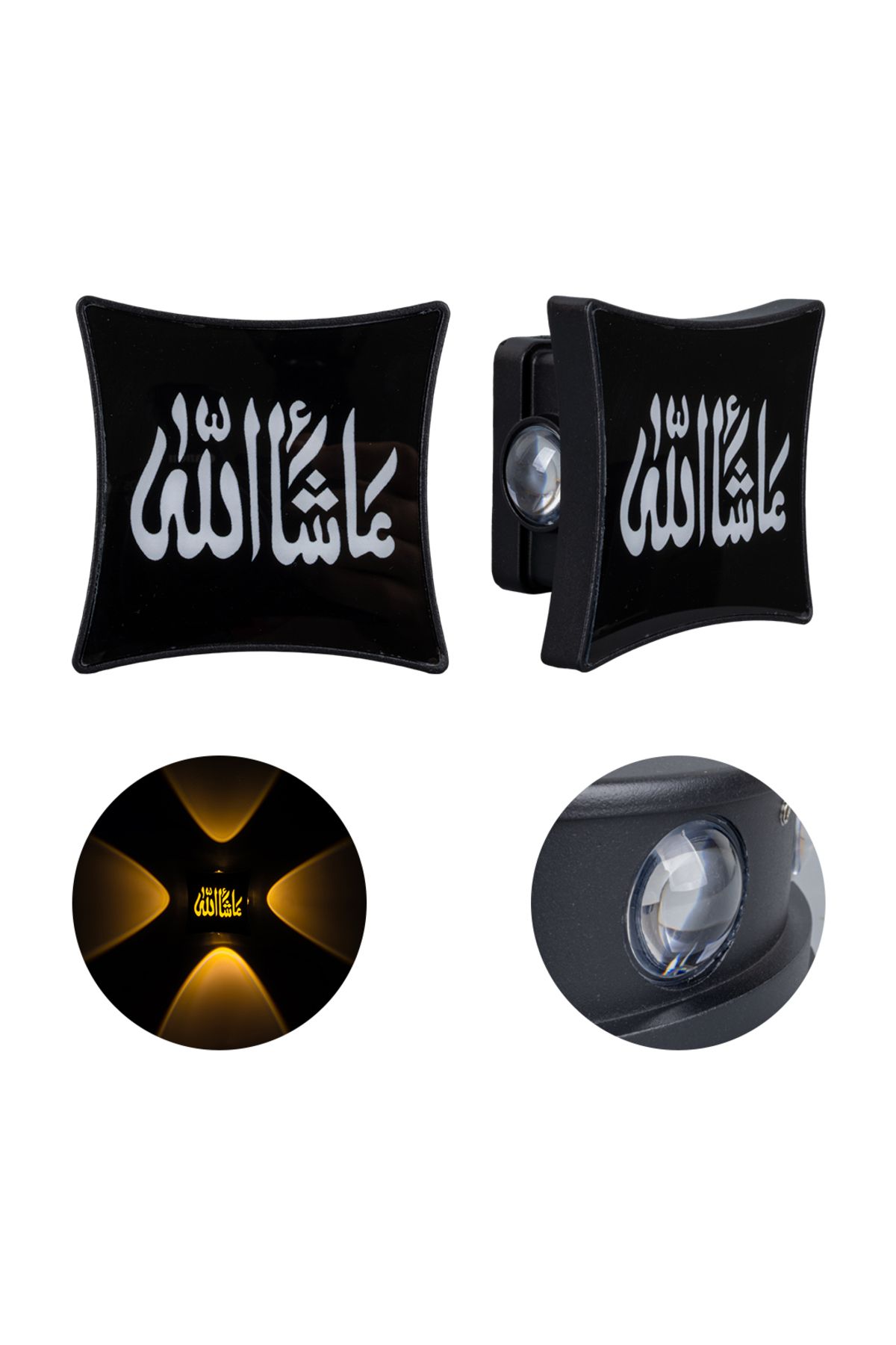 Mu Art Ahşap 3000k Maşallah Dekoratif Led Duvar Aplik (5175)